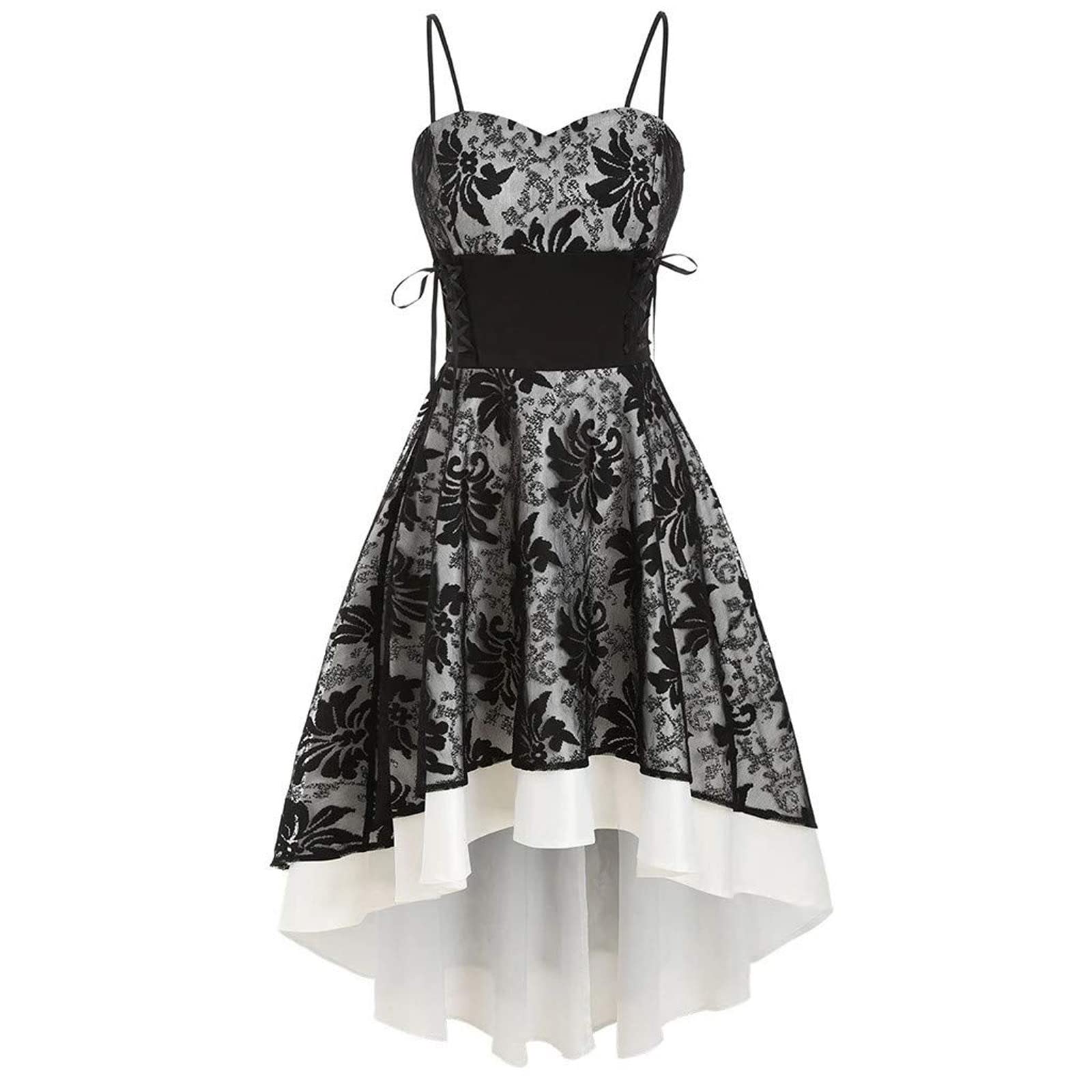 Robe Médiévale Gothique Femme - Déguisement Renaissance Viking Sorcière Steampunk Vampire Halloween
