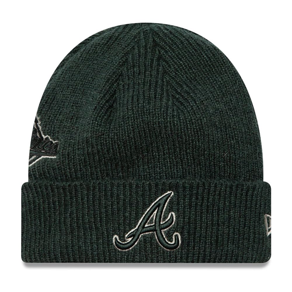 New Era Patch Atlanta Braves Beanie One Size