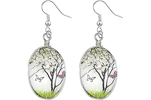 Dainty Glass Floral Earrings: Wearable Art for Nature Lovers