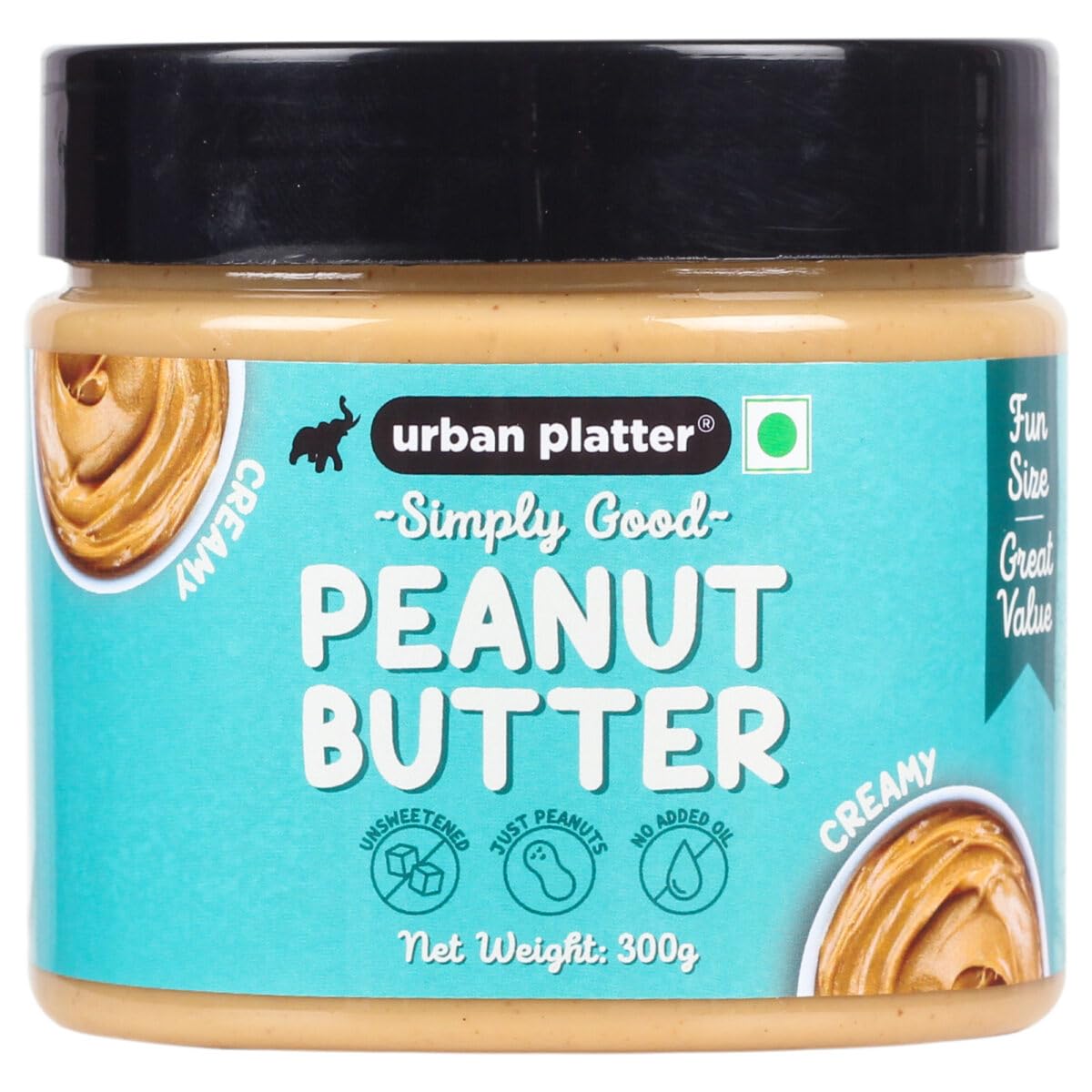 Urban Platter Natural Creamy Peanut Butter, 300 grams [Unsweetened, No Added Oil] (B09RSXBVBZ) Amazon Price History, Amazon Price Tracker