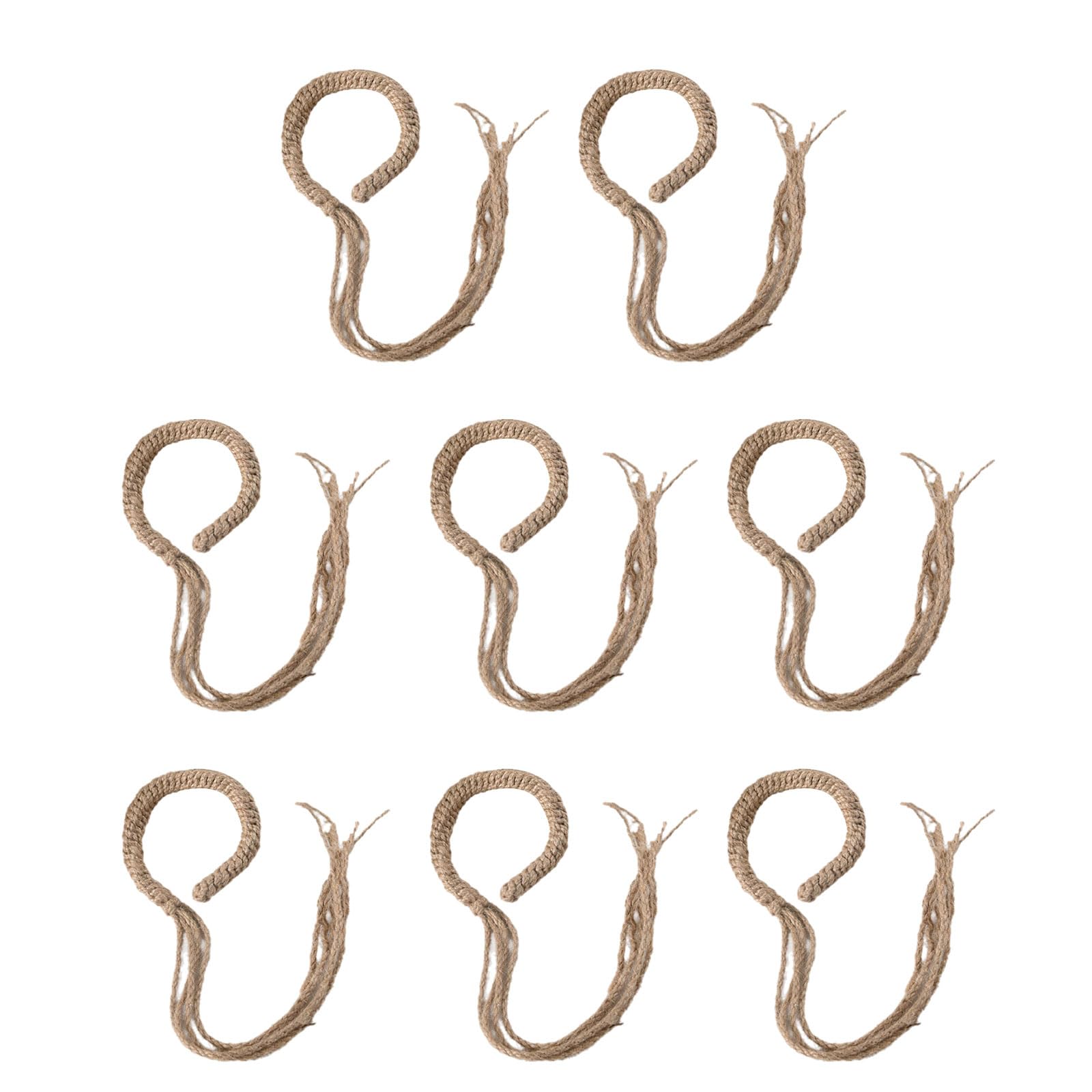 Hredyqw Twist Curtain Buckles Jutes Braided Curtain Tie Rope Tieback Holder Clip Holdback Access Rustics Holdbacks