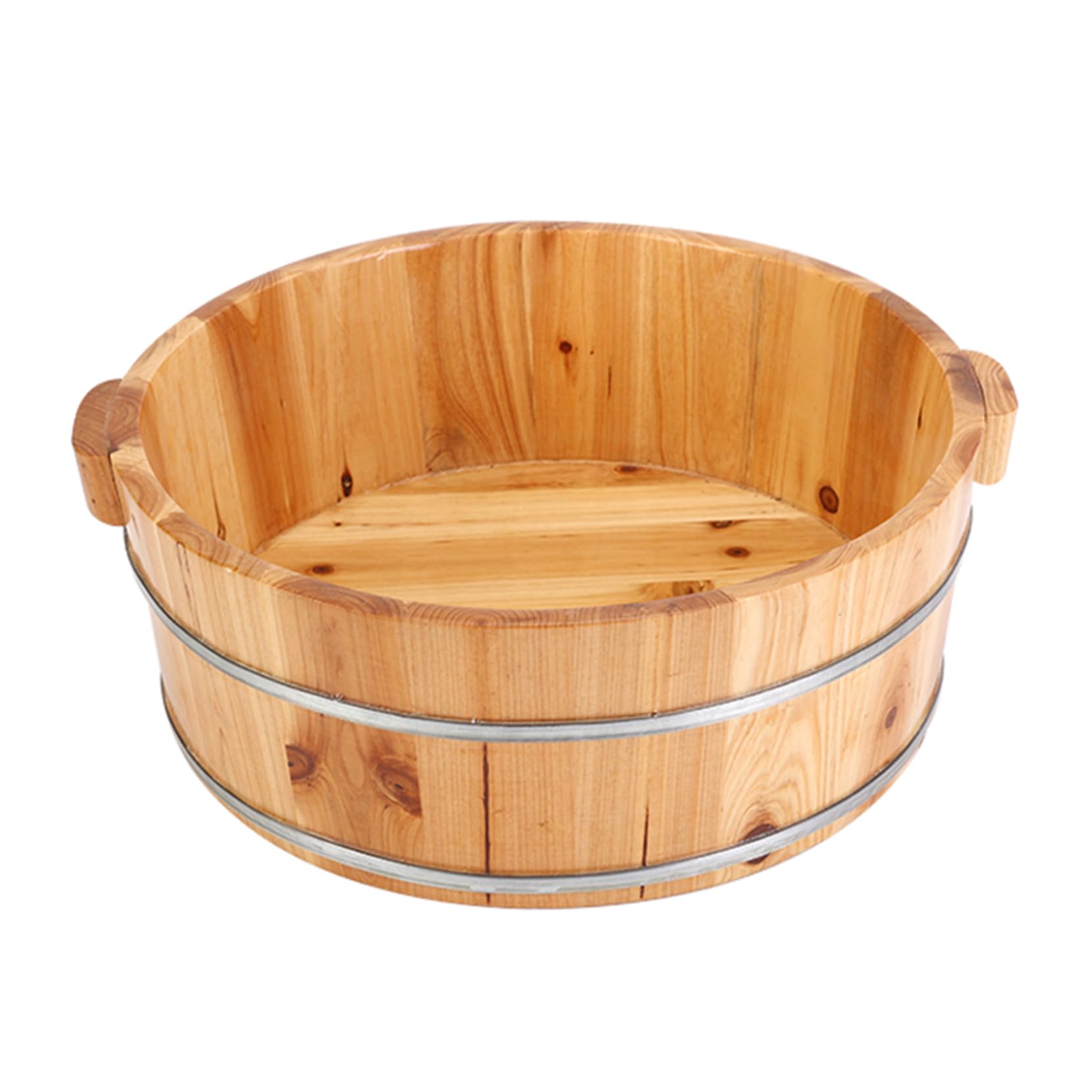 Wooden Foot Soak Basin Tub Bucket Spa Basin, 6.29 inch Pedicure Barrel Foot Washing Bucketfor Bath Massage Spa Sauna Soak laundry tub bath water