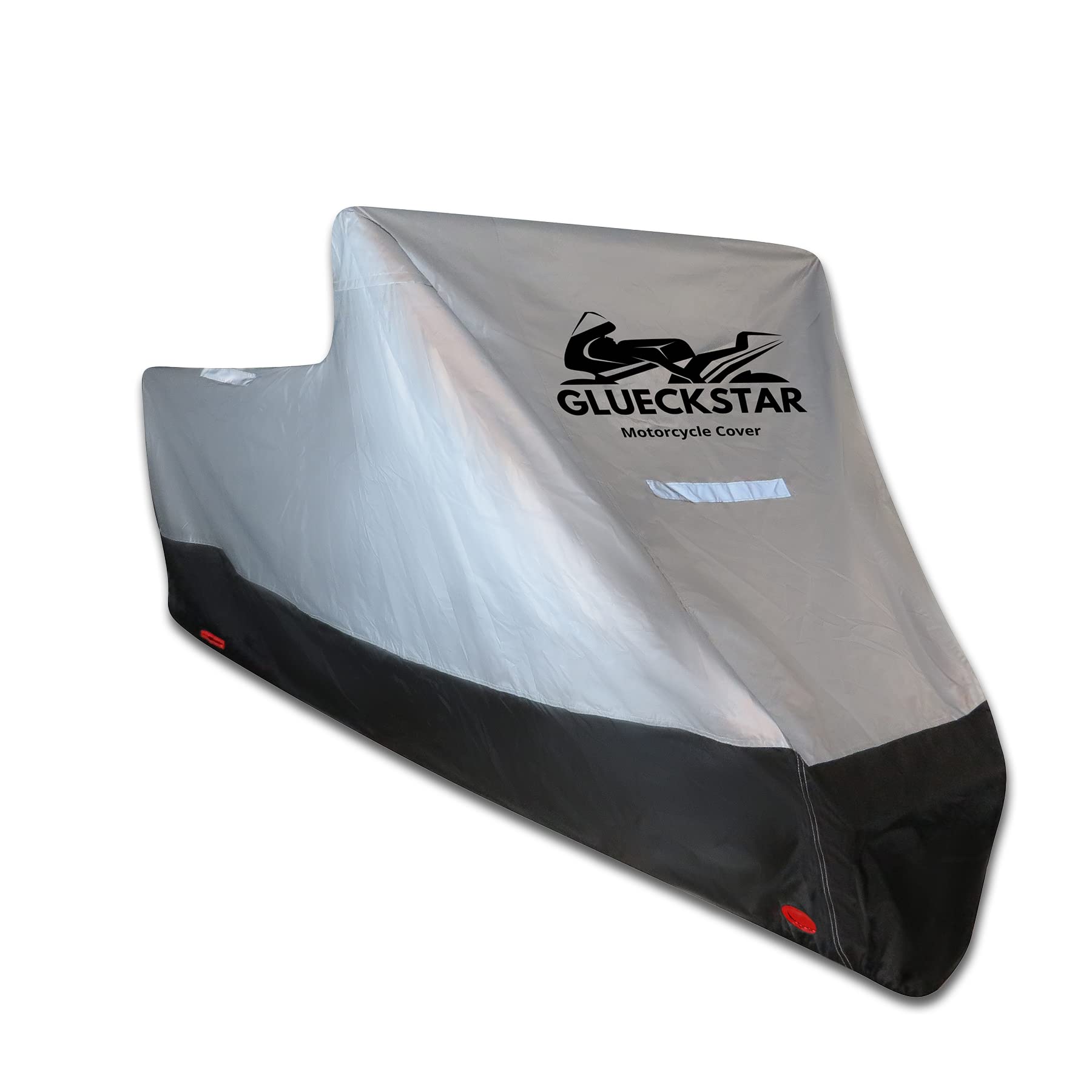 Photo 1 of GLUECKSTAR Motorcycle Cover [Size XL] - Motorcycle Cover, Waterproof, Outdoor Protects in Any Weather, Universal Motorcycle Cover XL (L96xW41xH49inch) XL(L96xW41xH49inch)