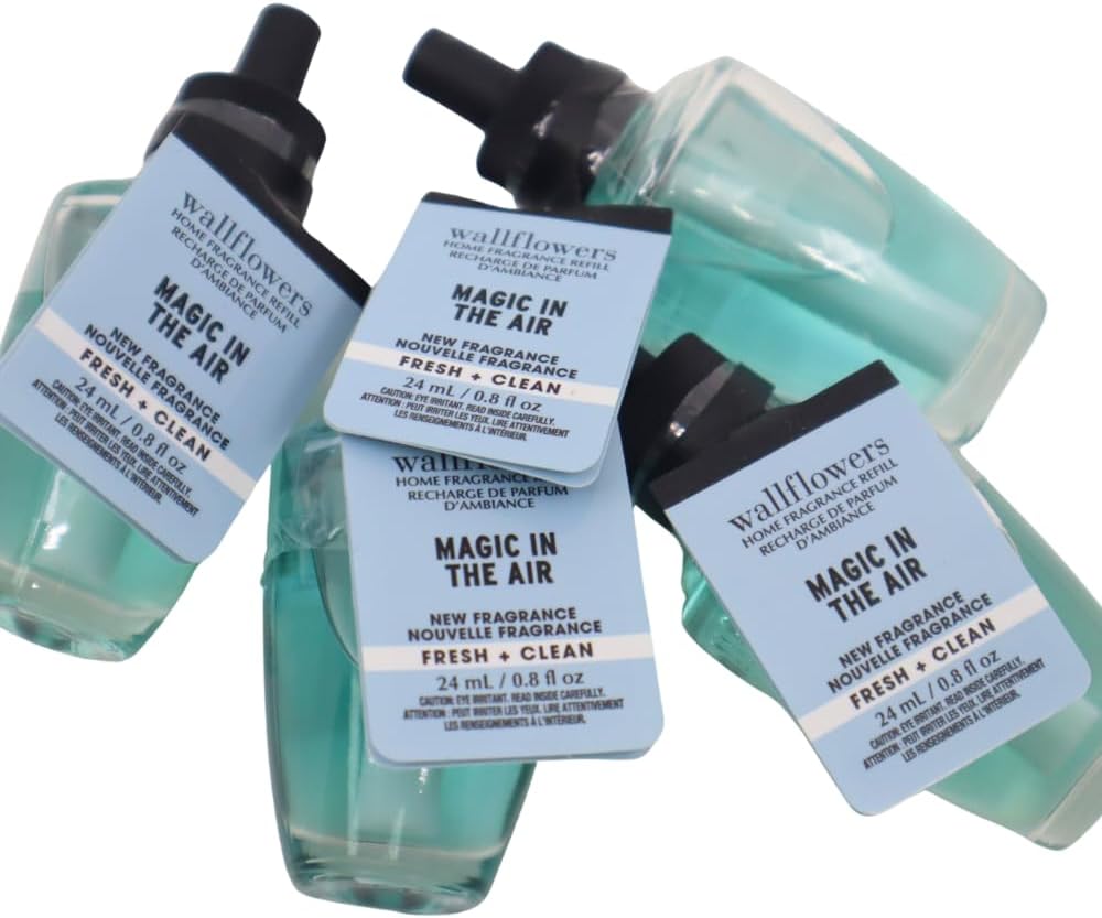 Bath & Body Works MAGIC IN THE AIR Wallflowers Home Fragrance Refill 0.8 fl oz – Pack of 4