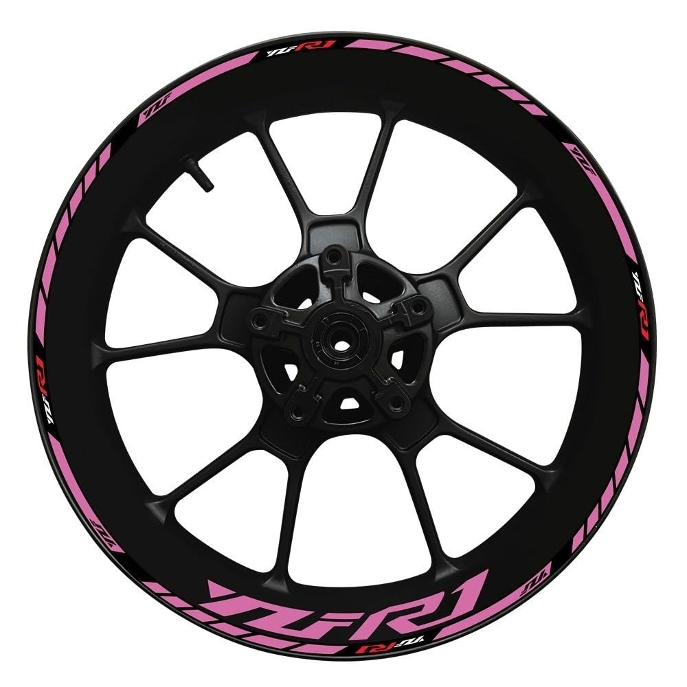 for for YZFR1 for YZF for R1 Motorcycle 2022 17 Inch Wheel Hub Decal Decoration Set Rim Modification Reflective Sticker(6)