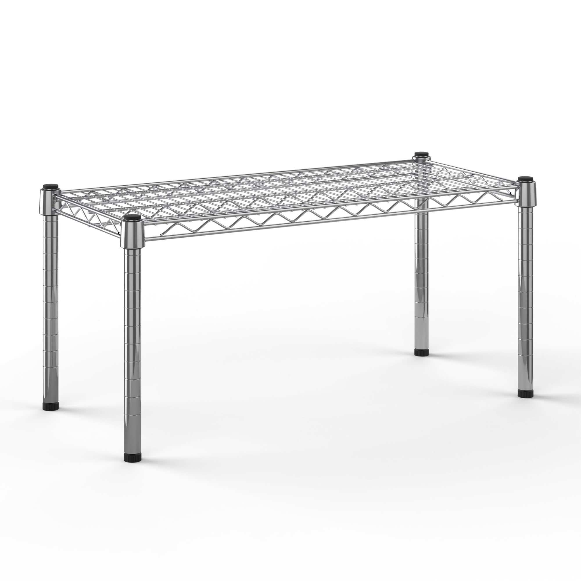 14" Deep x 30" Wide x 14" Height Wire Shelving Kit | 1-Tier | NSF Commercial Storage Rack Unit
