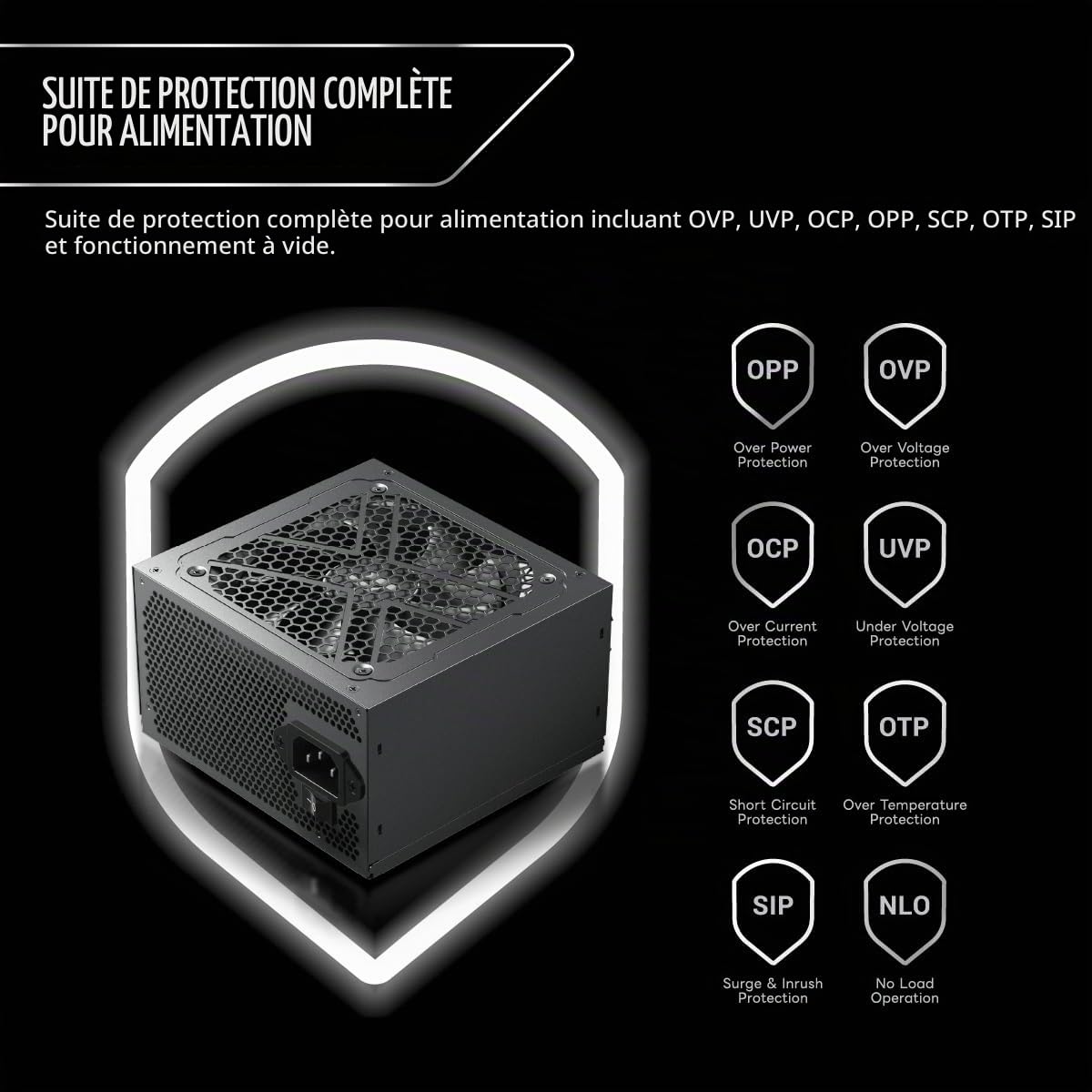 GAMEMAX Max P750B Alimentation 750W, certifiée 80 Plus Bronze, Non modulaire, ATX 3.1, entrée CA 200-240V, Conforme UE 230V, sans RGB, conçue pour boîtiers PC et séries RTX 40/50