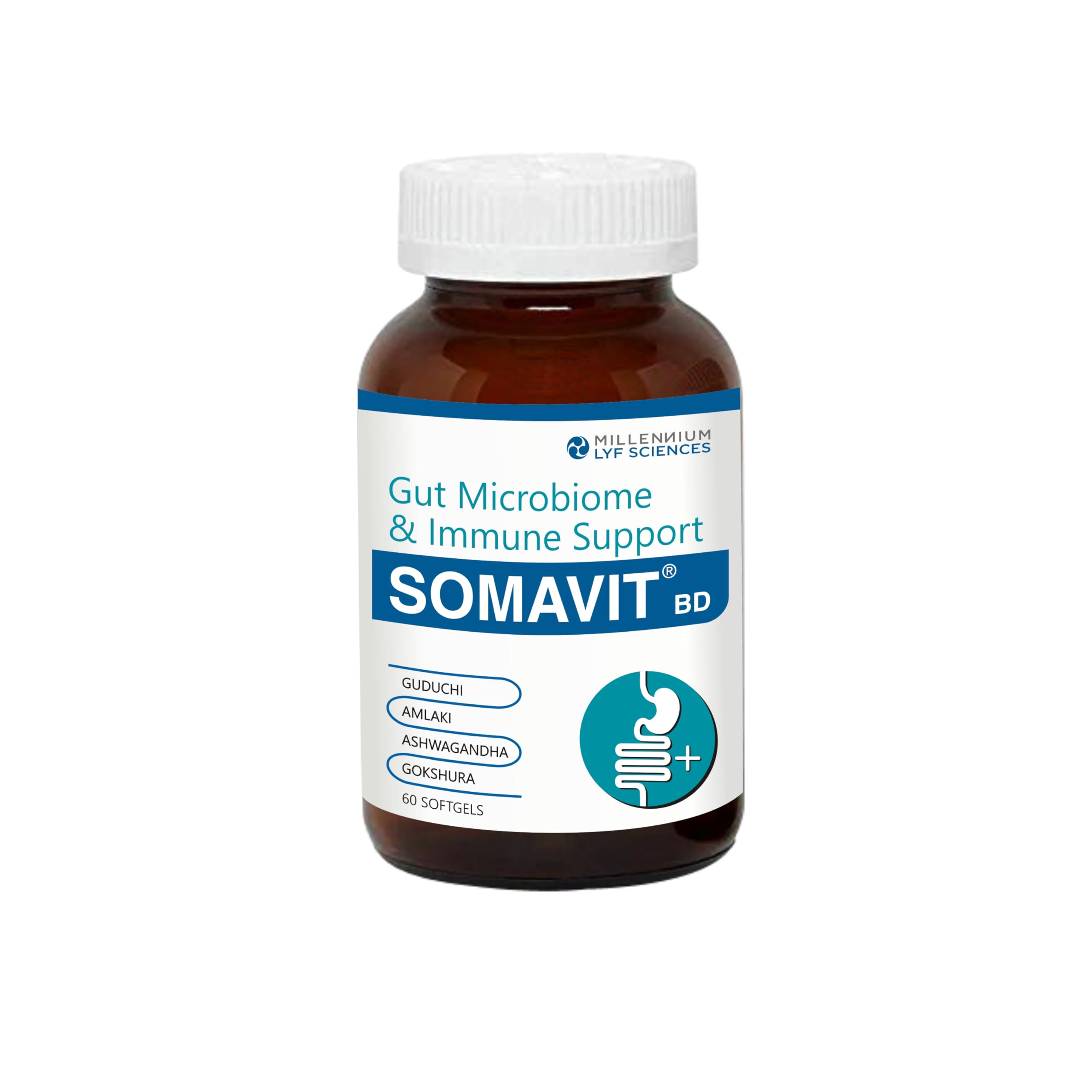 SOMAVIT BD | Prebiotic for Healthy Gut | Superior Immunity | Easy to swallow | 60 capsule
