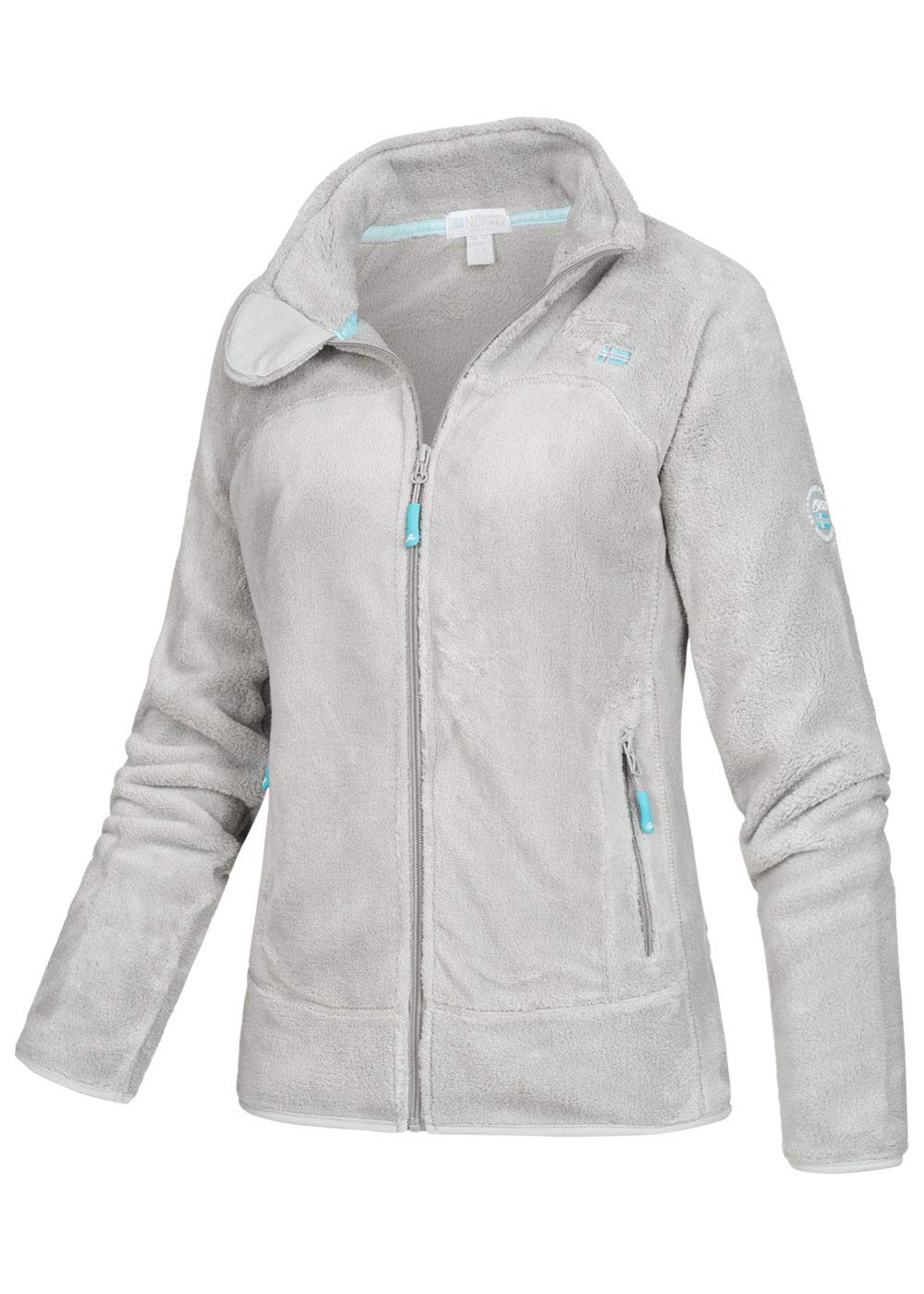 Geographical Norway Uniflore Lady Gilet, Gris Clair, Large (Size:3) Femmes