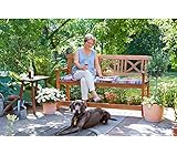 Dehner Gartenbank Malmö, 3-Sitzer, ca. 166 x 100 x 62 cm, FSC Akazienholz, natur - 4