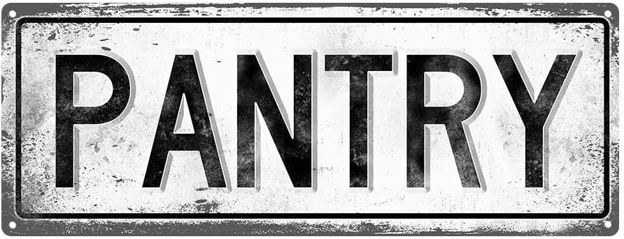 Outdoor Pantry 6x16 Metal Sign, Retro, Kitchen, Dining, Guaranteed Not to Fade for 4 Years