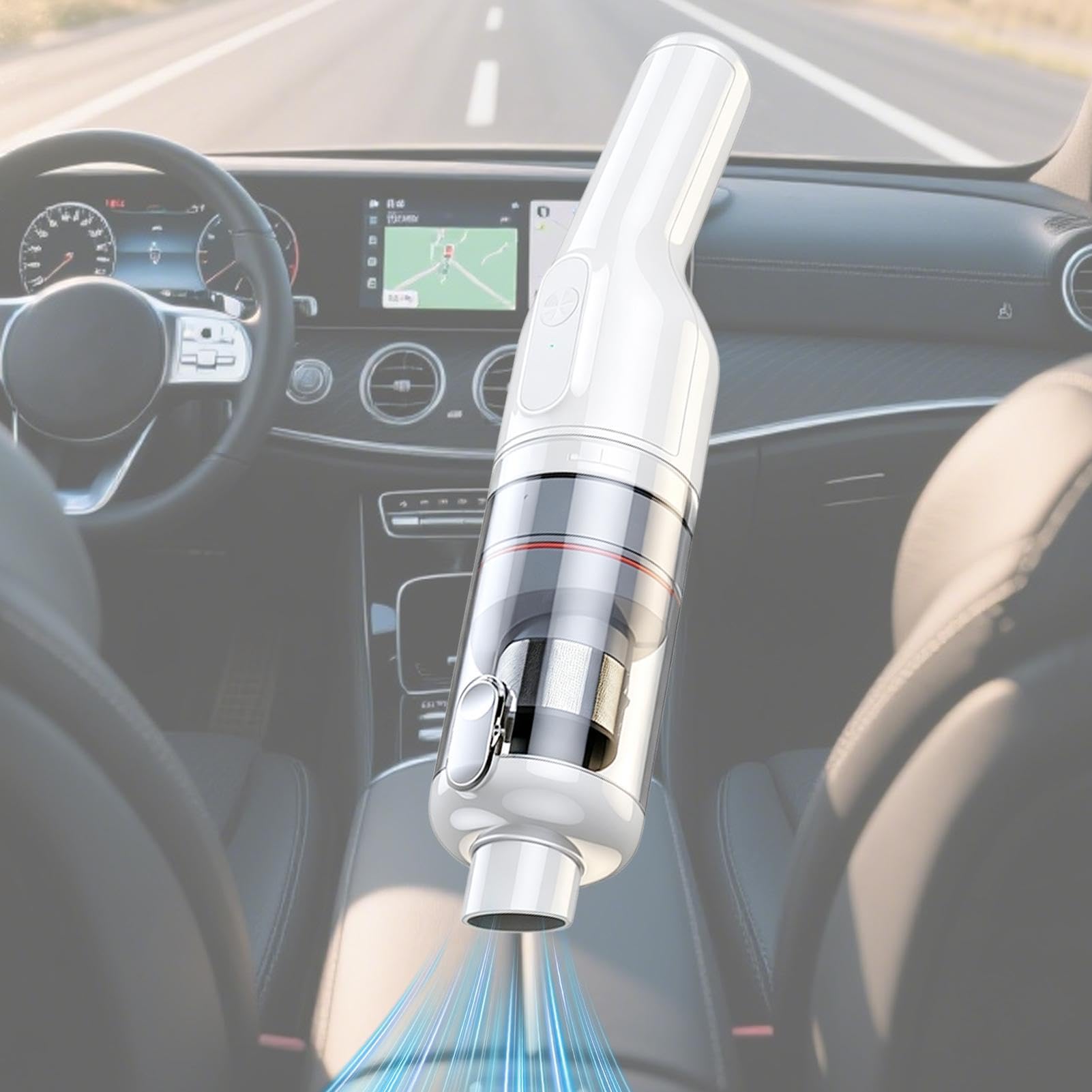 Aspiradora De Coche Alta Potencia potente succión 2000 Pa y 2 modos | Aspiradora Inalámbrica Portátil Para Auto Para Hogar Oficina Salón Muebles Asientos De Auto Sofás Alfombras Escaler