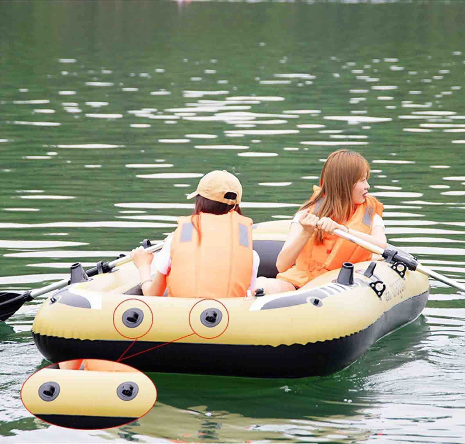FJAUOQ Radeaux Gonflables Bateau Gonflable pour 3 Personnes AéRoglisseur éPaissi RéSistant à l'usure Kayak Assaut Bateaux en Caoutchouc