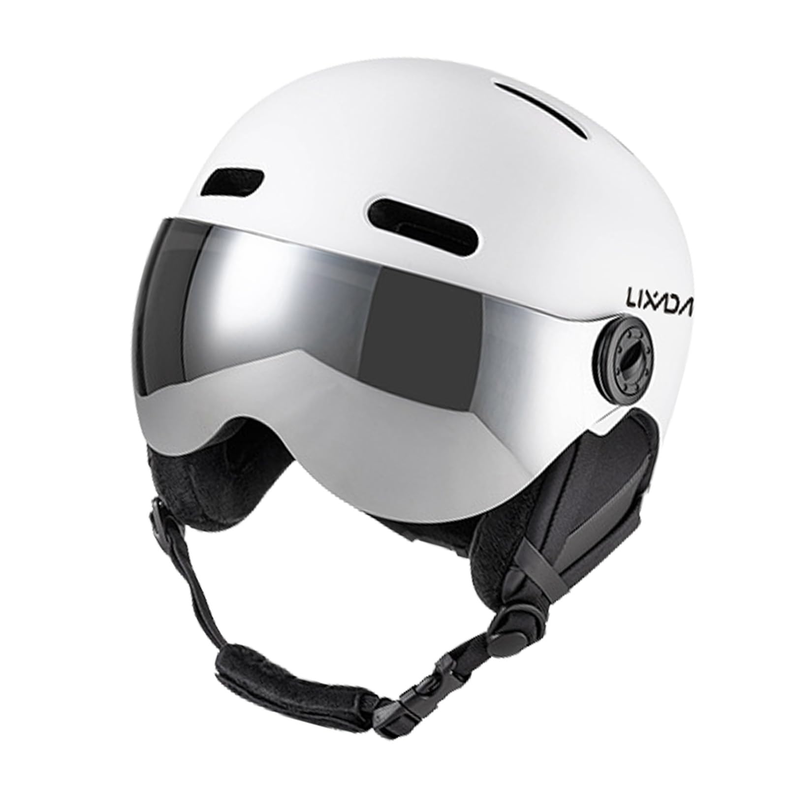 Skihelm, Snowboardhelm, Wintersport, mit Schutzbrille, 12 Belüftungsöffnungen, Abnehmbare Liner-Ohrpolster für Aktivitäten Im Innen- und Außenbereich Im Schnee