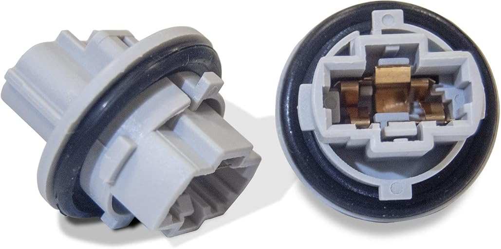 Front Turn Signal Light Bulb Plug Socket Compatible with Toyota 2005-2021 Tundra, 2005-2016 Tacoma, 2008-2018 Sequoia, 2003-2006 4Runner, 2009-2017 Venza (Pack of 2)