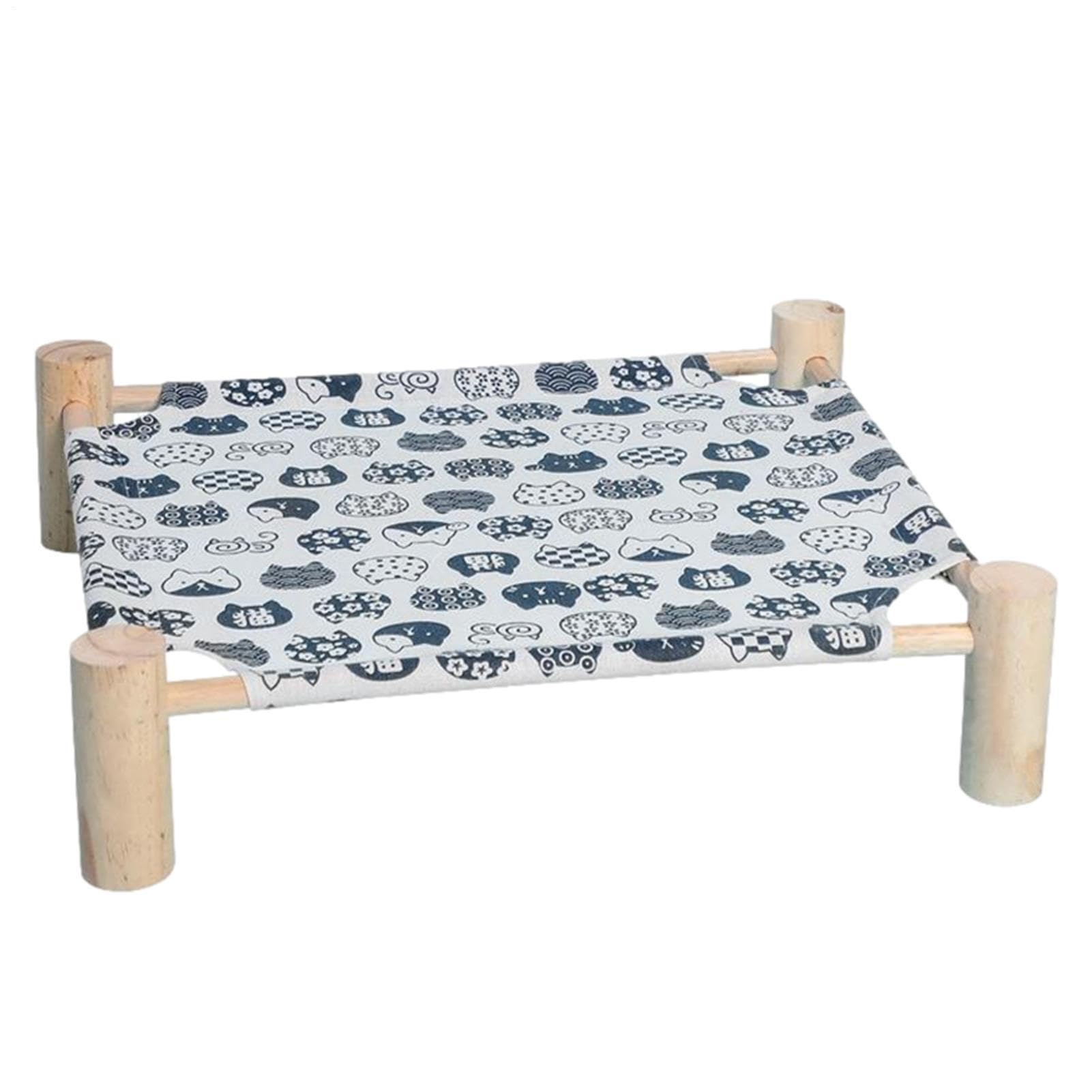 Cama Elevada para Perros 53 * 48 Cm Cama Elevada De Refrigeración para Exteriores Fácil Montaje Transpirable Duradera Cómodo Y Fresco Resistente A La Humedad para Interior Patio Exterior