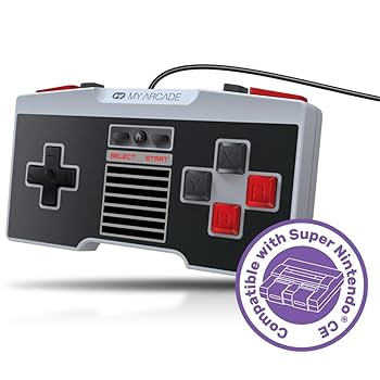 MY ARCADE NESクラシック・エディション・コンソール用 クラシック・ワイヤレス・コントローラ ホワイト/グレー Amazon.com: My Arcade GamePad Classic - Nintendo Wireless