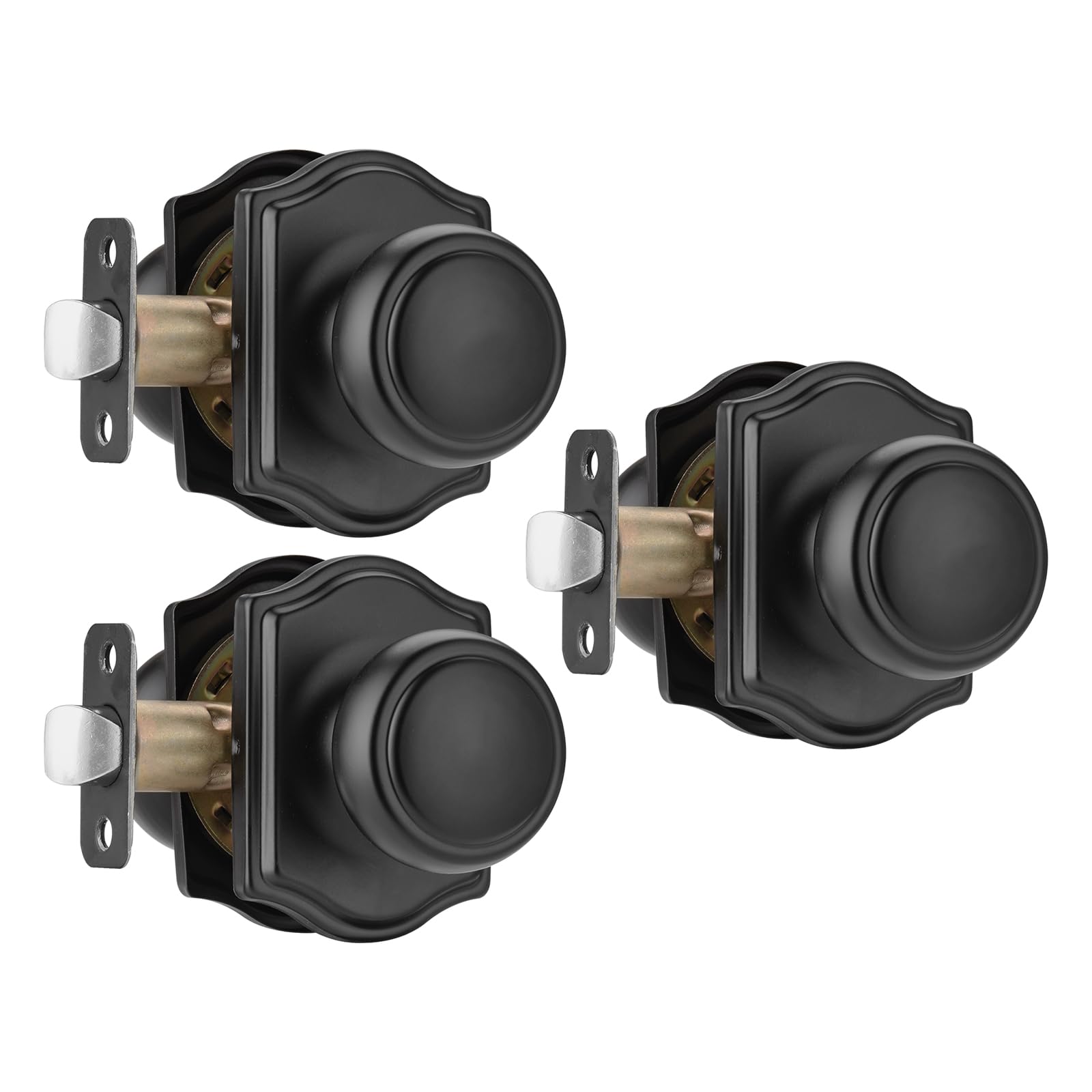 Gold Camelot Door Knobs - 6 Pack -18 Gold Camelot Door Knobs - 6 Pack -18