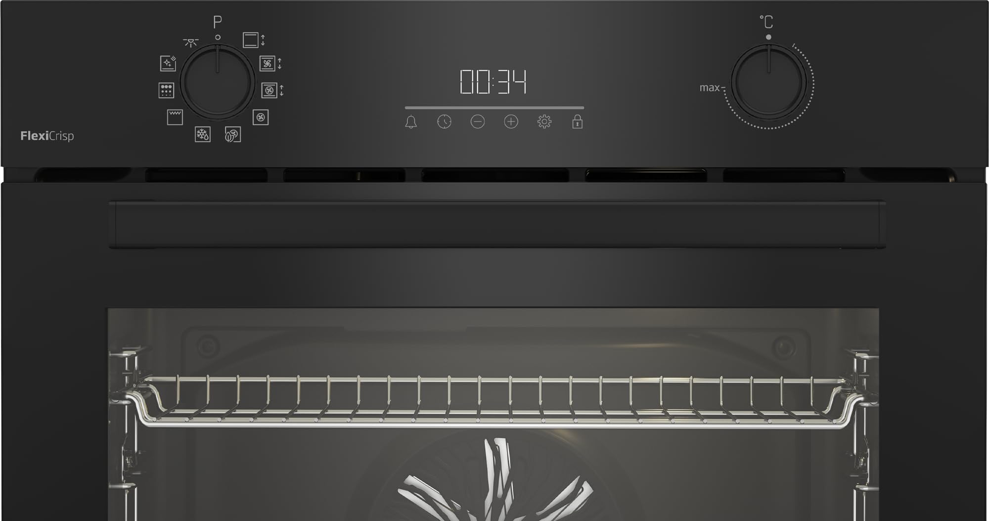 Beko BBIM17300BMPEF b300 Einbaubackofen, 72 l, Multifunktionsofen, Pyrolyse, Schwarz