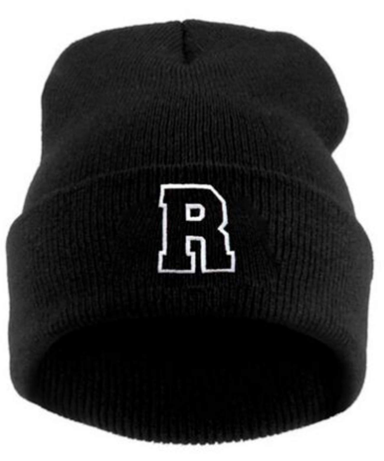 MFAZ Morefaz Ltd Kids Winter Beanie Hat Boy Girl Cap Worm Hats Children School Youth Sport Alphabet A-Z (R)