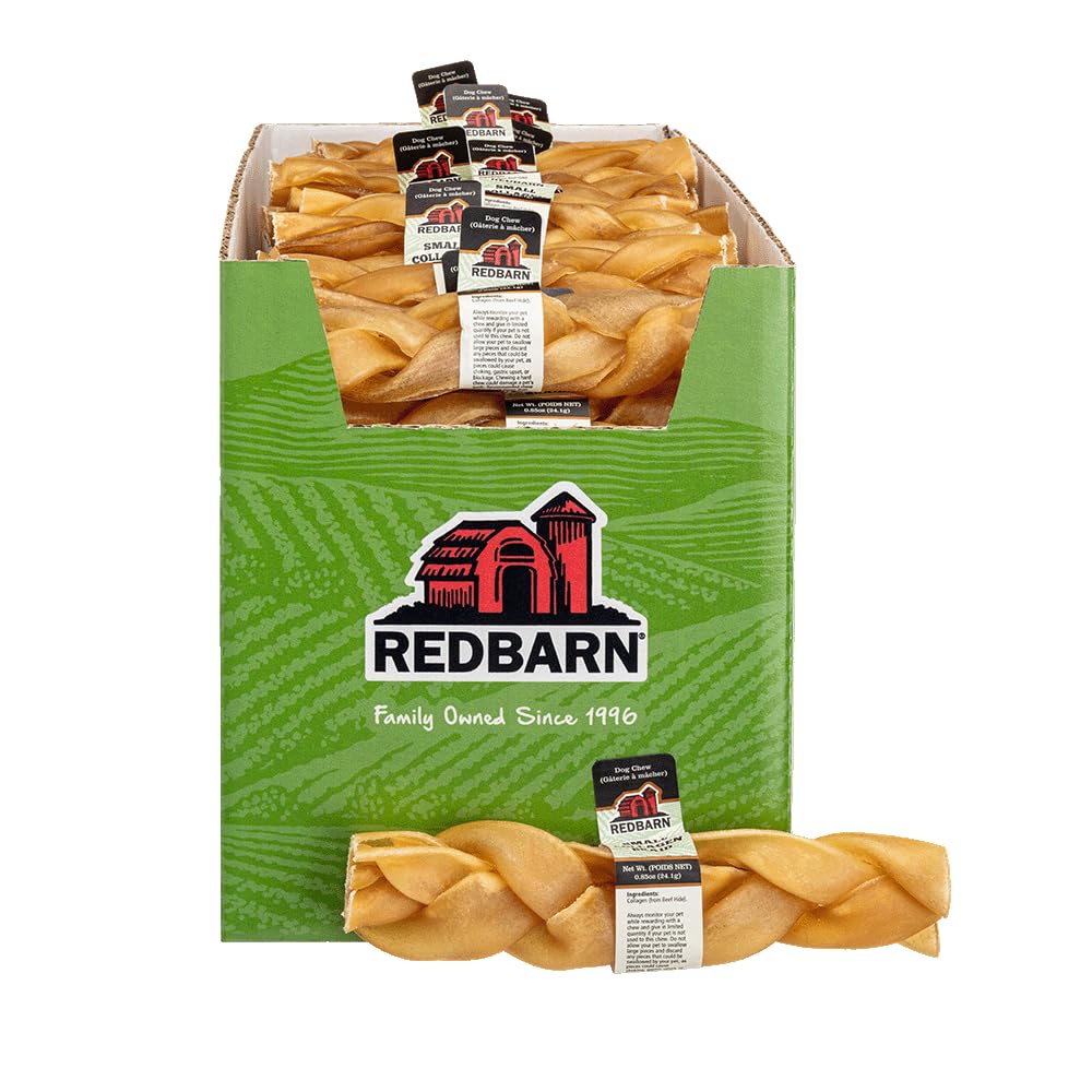 Redbarn Pet ProductsPuffed Collagen Braid - Small (Pack of 25)