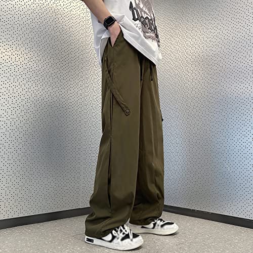 Goth Cargo Pants for Men Y2K Streetwear Casual High Waist Wide Leg Harajuku Hip Hop Dance Joggers Pant2