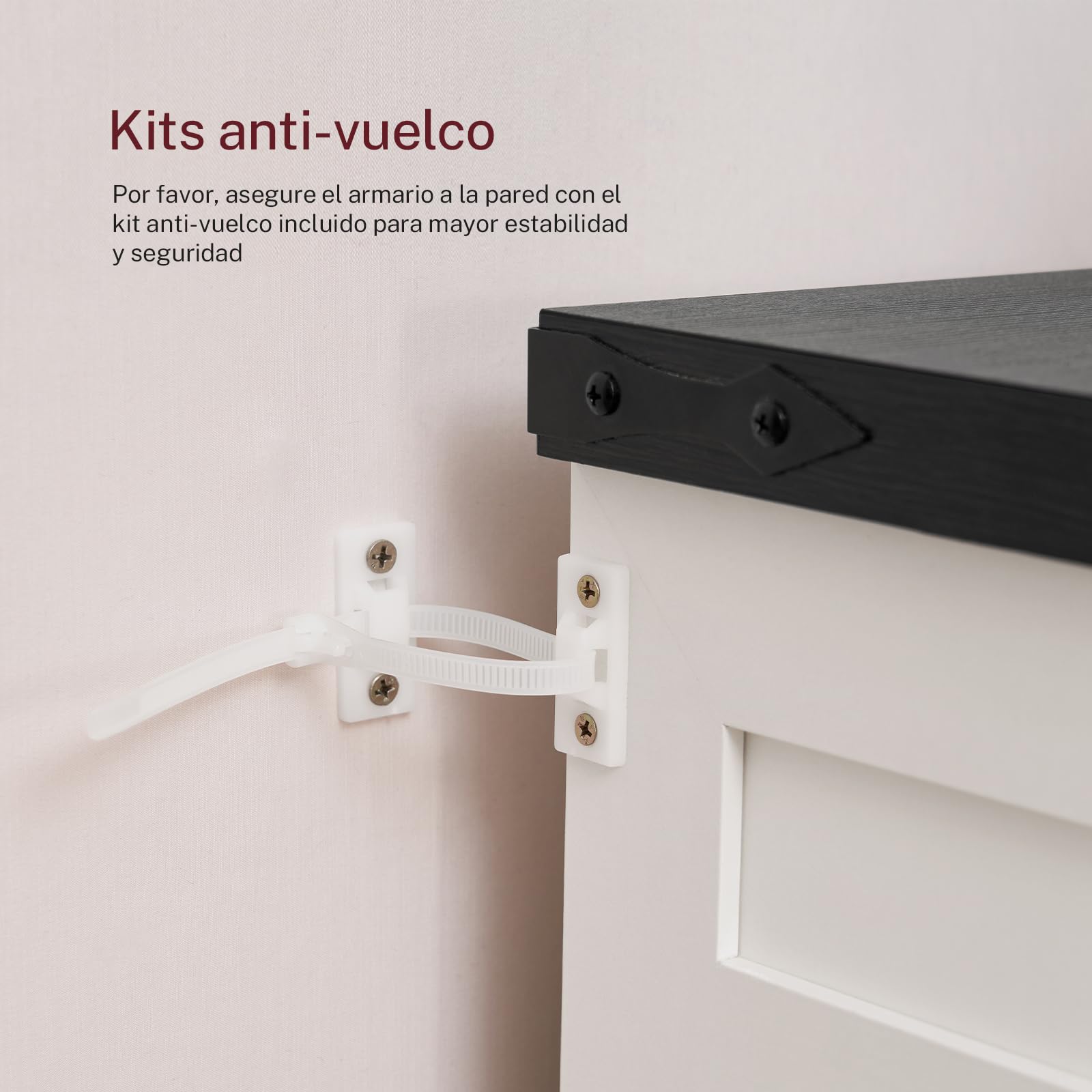 TEENFON 155 cm Aparadores para Salon con 3 Cajones, Aparador Cocina con Estantes Ajustables, Armario Cocin con Encimera para Pasillo Comedor- 155 x 40 x 80 cm - Blanco