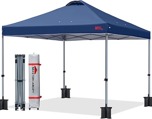 Miniatura 7 de MASTERCANOPY Carpa Plegable Duradera con Bolsa con Ruedas (Blanco) Blanco,Verde bosque,Caqui,Azul-cielo,Negro -,Azul,Arena,Bandera