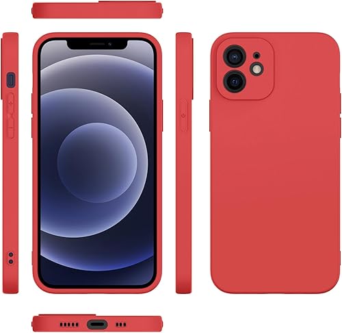 Miniatura 6 de EasyAcc Funda delgada para iPhone 12, funda delgada de poliuretano termoplástico negro mate, perfil de acabado suave, cubierta protectora compatible