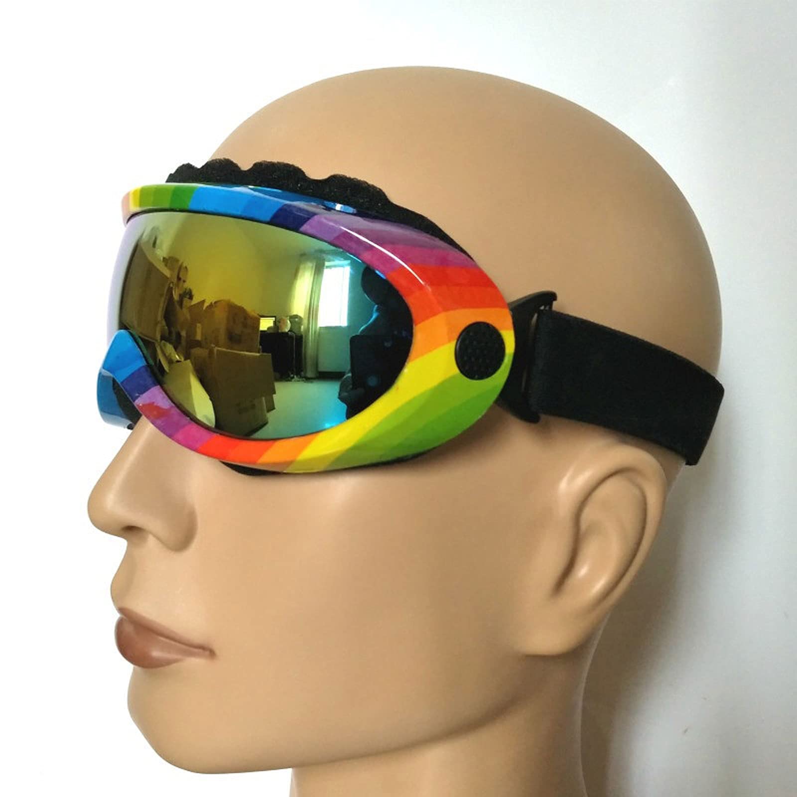 DieffematicHXJ Masque Ski Lunettes de Ski, lentilles sphériques Ski Lunettes de Ski Coupe-Vent Lunettes de Ski Lunettes de Ski Masque de Ski Glases de Plein air (Color : C)