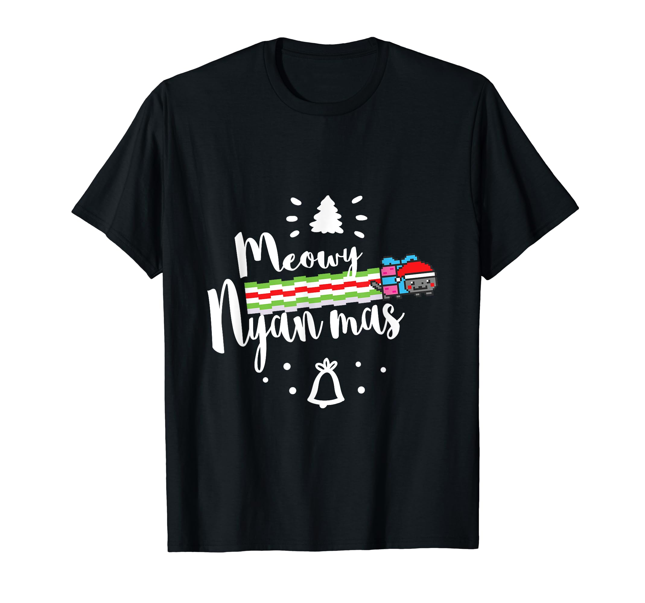 Funny BunnyMeowy Nyan Mas - Christmas Nyan Cat T-Shirt