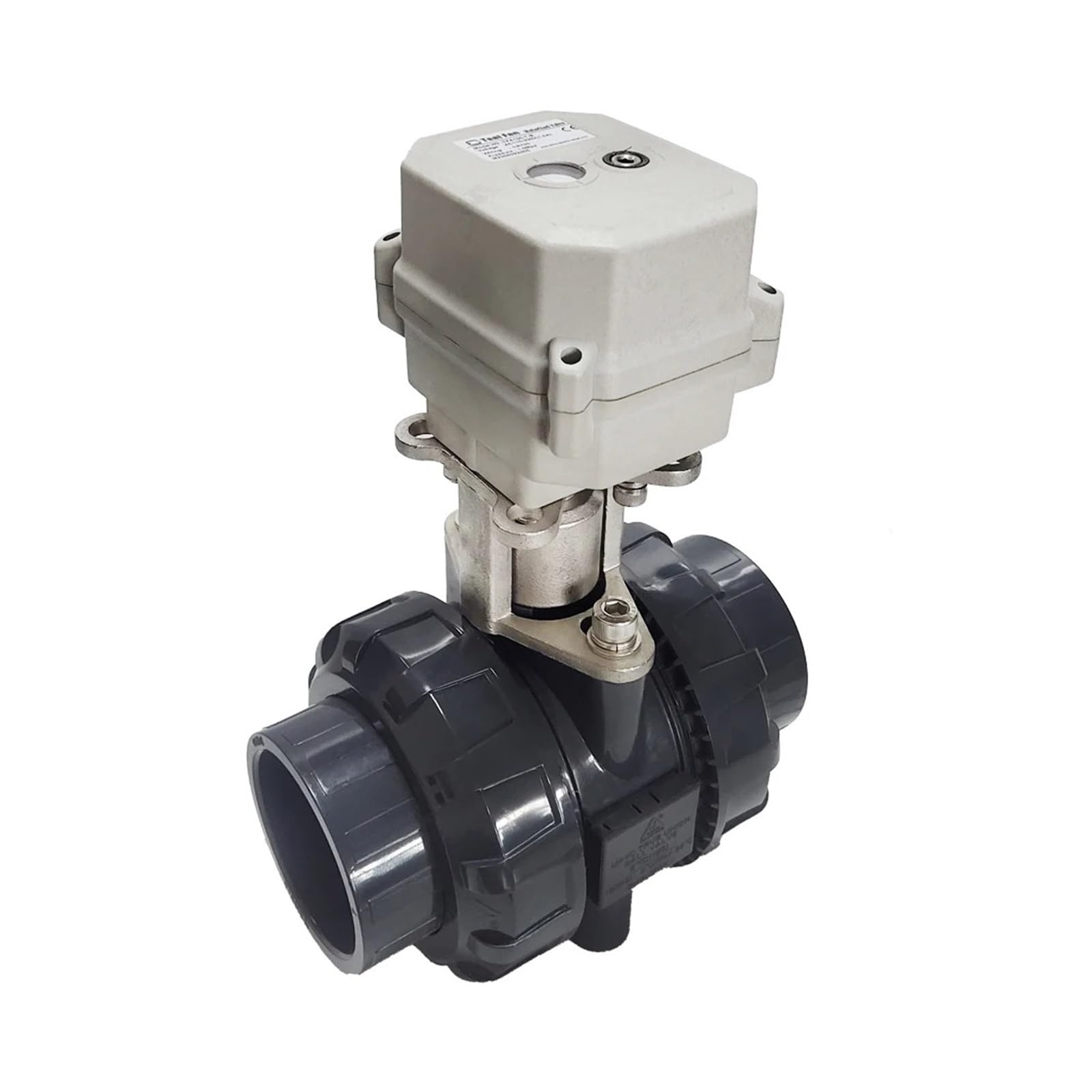 MXXDMOPD DN50 Tsaifan 2 Way UPVC True Union end Electric Water Valve inch 15Nm Motor for Tank Supply