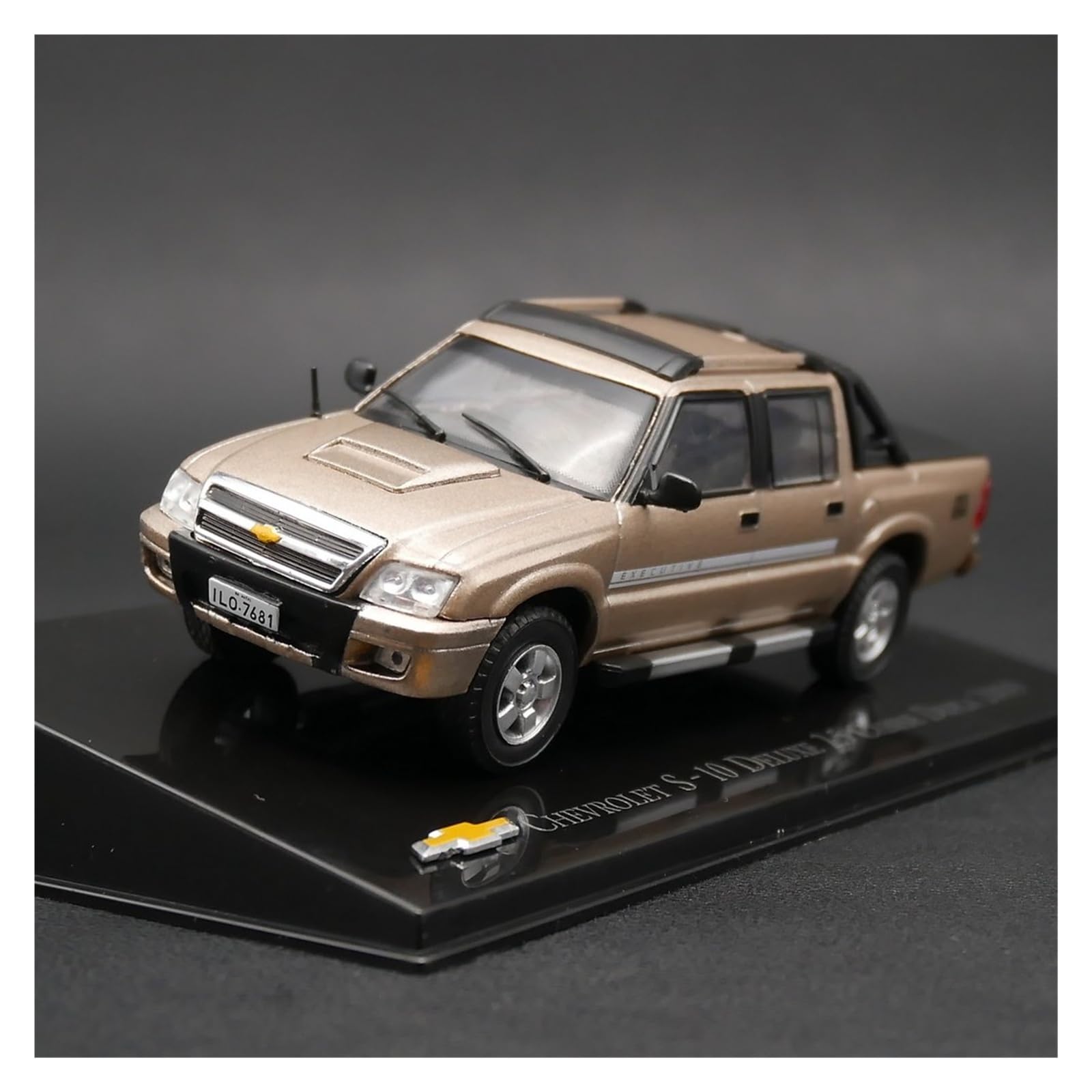 1 43 ​​Für Chevrolet S 10 Deluxe 2.5 2009 Classic Gold Pickup Truck Automodell Für Sammler Modellauto In Sammlerqualität
