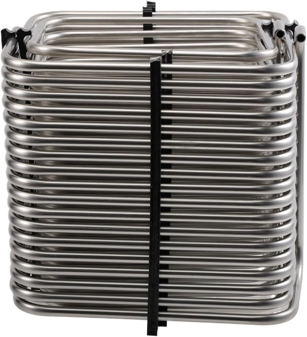 Stainless Steel Wort Chiller, 90FT(28M)*8mm(5/16") Immersion Cooling Coil for Homebrew Beer, Liquid Cooling(NO Connections)