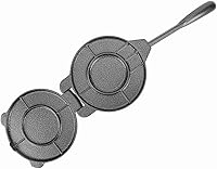 Vista 8 de Prensa de tortilla de hierro fundido de 6.5 pulgadas, prensa de masa resistente para tortillas de harina, tortillas de maíz, masa de pizza, galletas