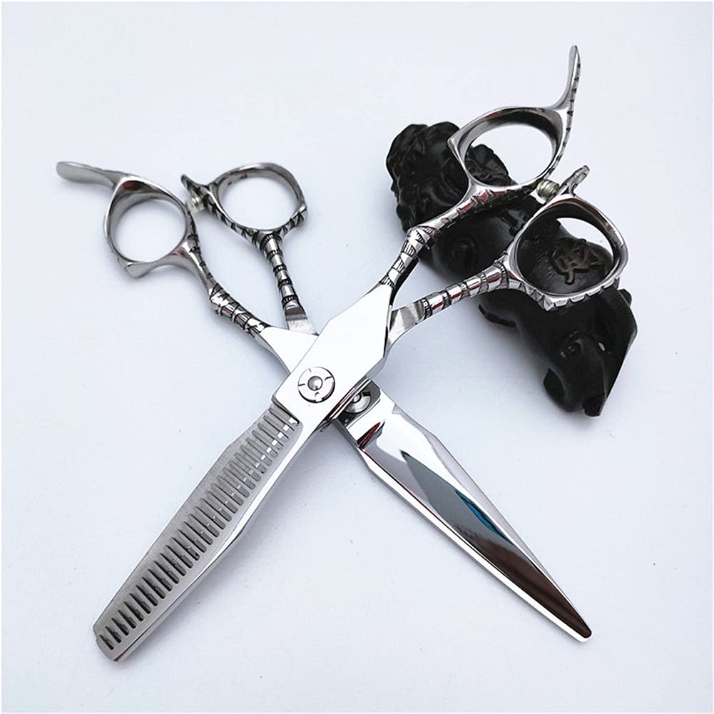 Profesjonalne nożyczki do włosów Set nożyczki do włosów, 6,0-calowe nożyczki do stali nierdzewnej, do fryzjerów salonowych, mężczyzn, kobiet, dzieci i dorosłych
