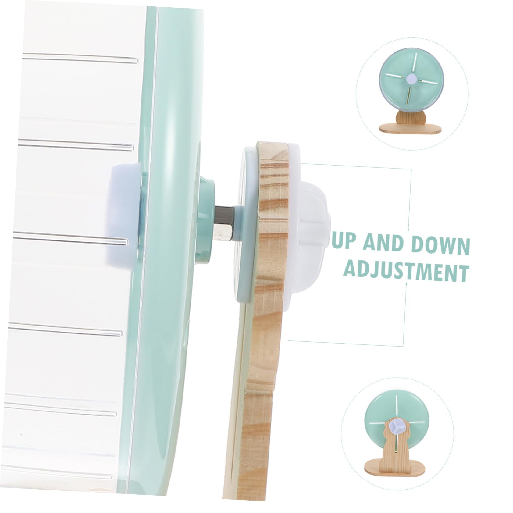 Levemolo 1ensemble Roue Silencieuse pour Petits Animaux Hamster Gerbille Chinchilla avec Support Design Adorable Et Parfait pour Divertissement Rongeurs