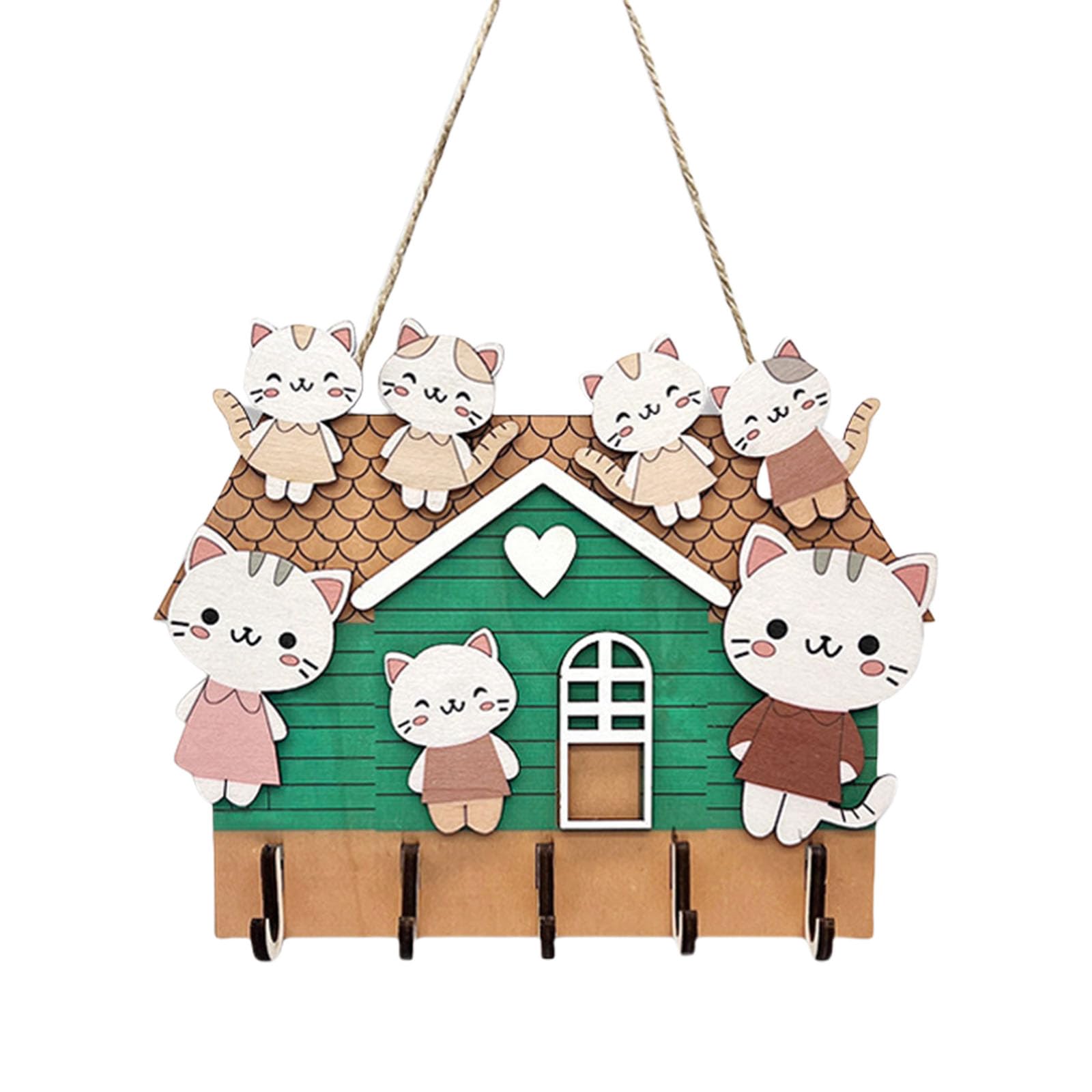 Modern Holder Entrance Organizer Wall Organizer Wooden Rack with Hooks Home Decor Organizer with Shelf