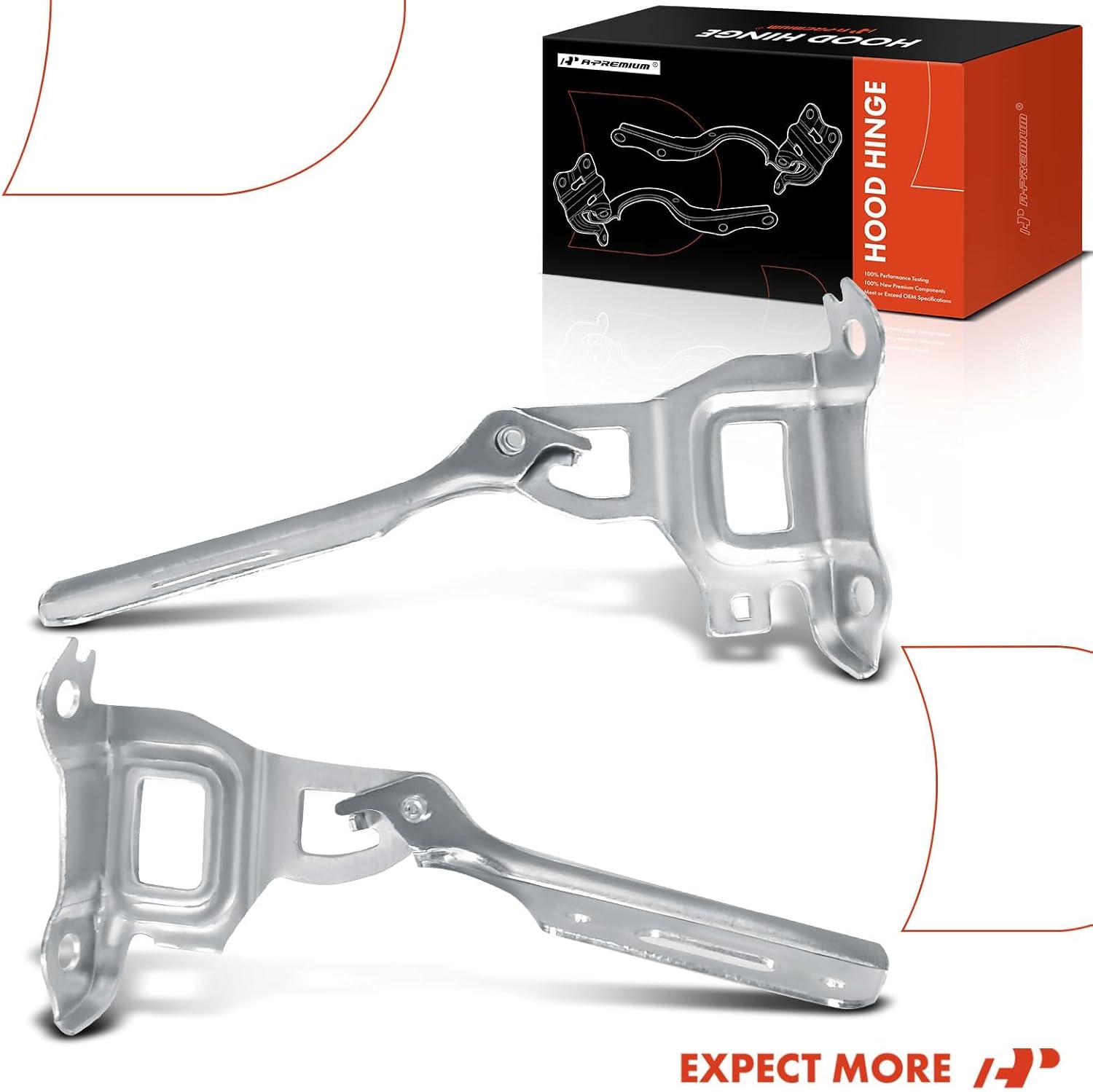 A-Premium Driver and Passenger Hood Hinges Compatible with Honda Fit 2015-2020, Set of 2 Front Left and Right Side Hood Hinges, Replace# 60170TAR000ZZ, 60120TAR000ZZ