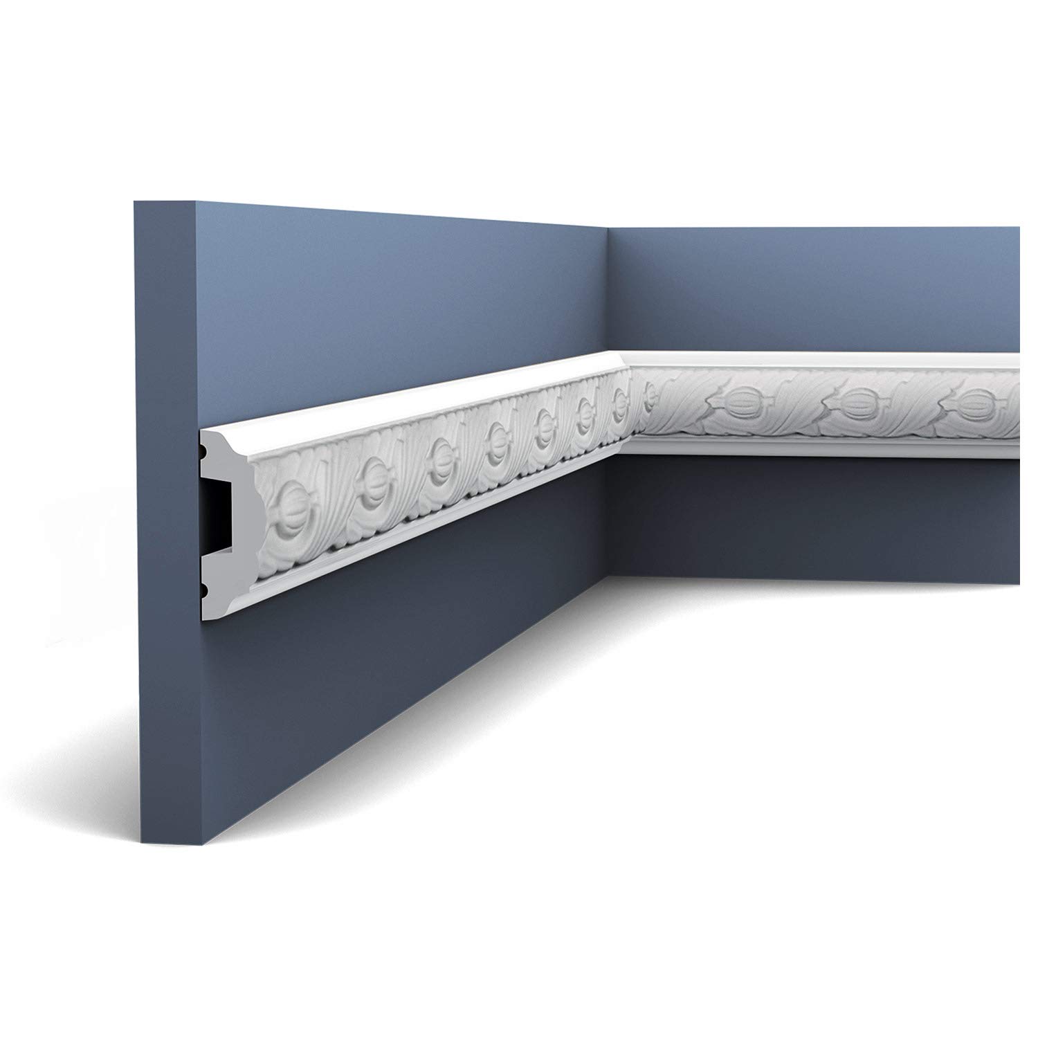 Perfil de estuco Orac Decor P1020 LUXXUS molduras decorativas de alta gama para techos 2m