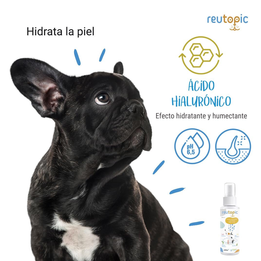 Reutopic - Loción Hidratante Calmante del Picor para Perros - 1 Bote 100 ml
