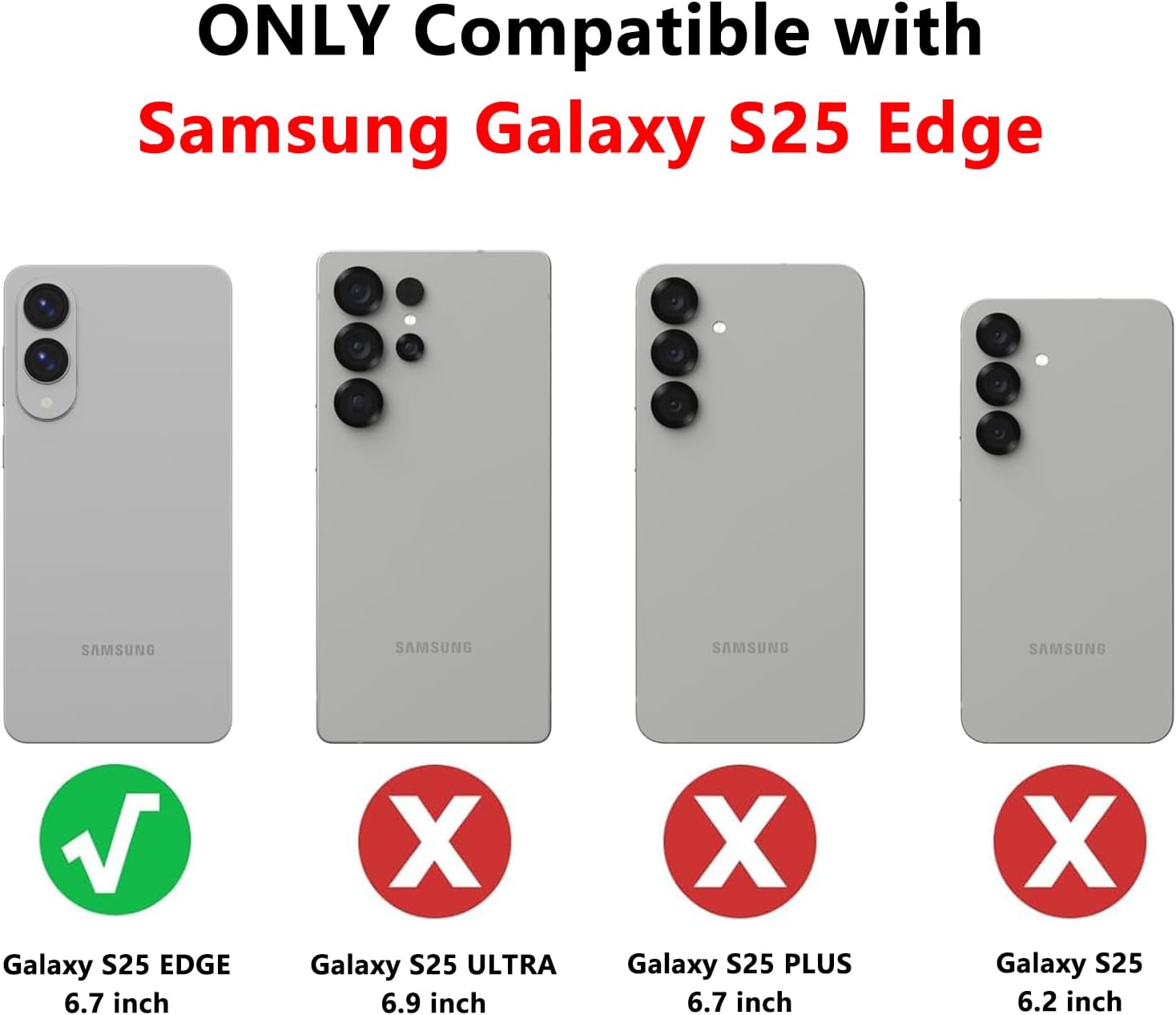 Dionsibei for Samsung Galaxy S25 Edge Case 6.7 inch with Kickstand Military Grade Drop Rugged Heavy Duty Protection Shockproof for Galaxy S25 Edge Phone Case (Silver) - Image 2