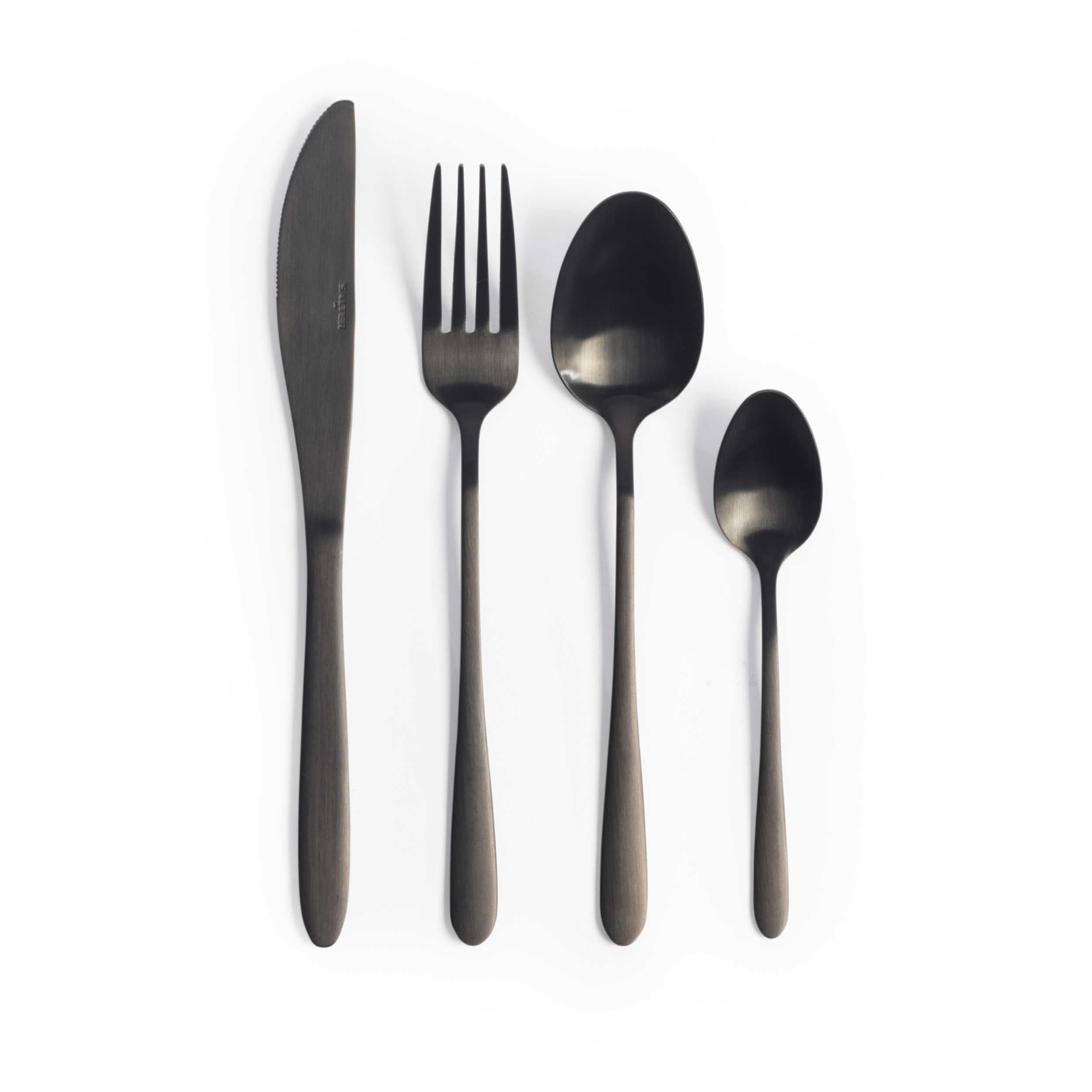 Salter Chiltern Cutlery Set, 16 Piece, Black