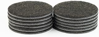Filzgleiter, Möbelgleiter rund, ca. 7,62 cm Durchmesser, extra strapazierfähiger Filz, selbstklebend, 12 Stück, braun; als...
