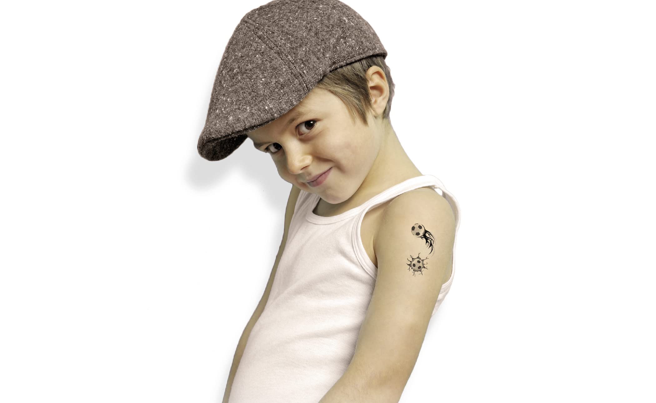 Avery Zweckform Tatuaggi Per Bambini Calcio – 9 Adesivi Colorati – Facili Da Applicare - 5