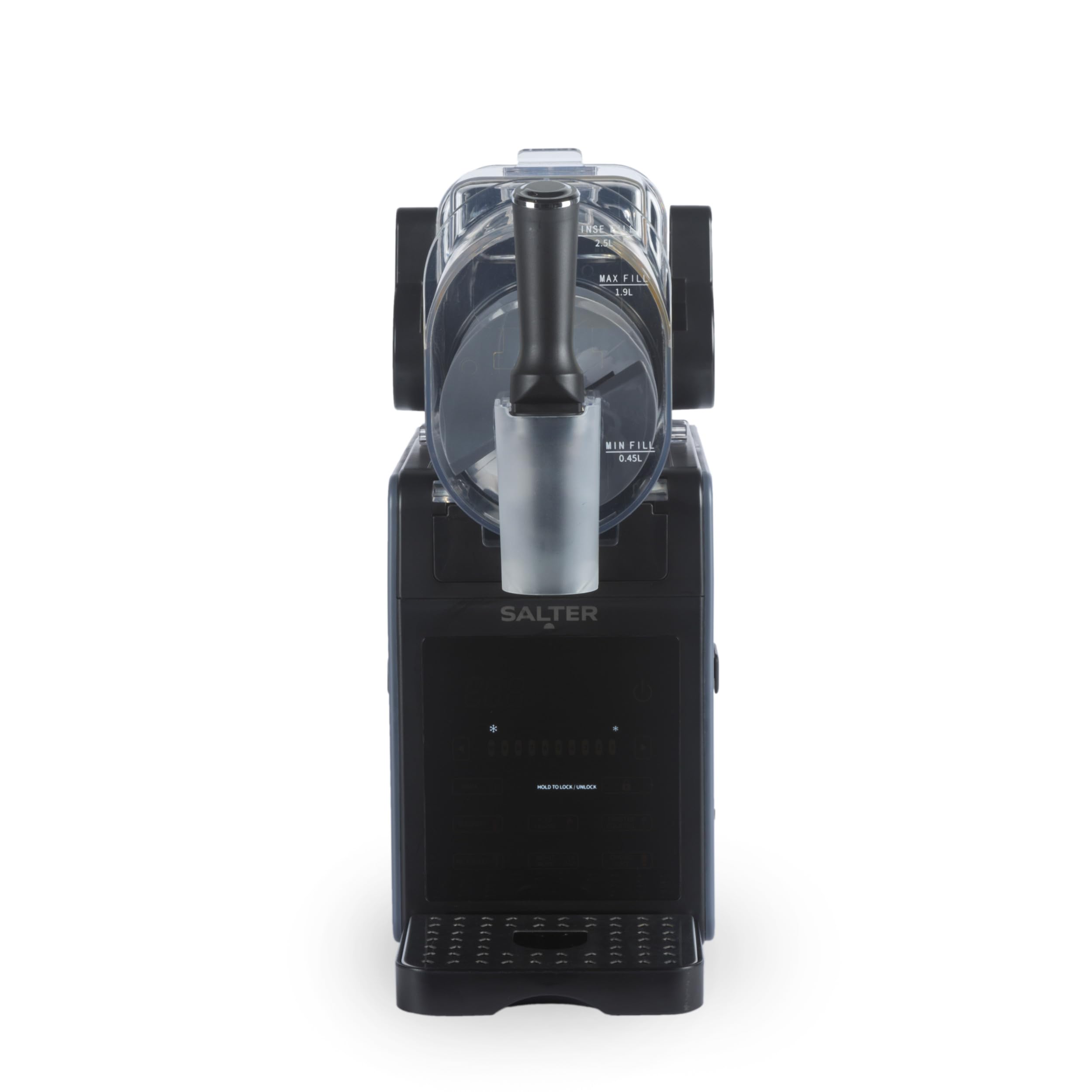 Salter Macchina per granite – Macchina per bevande ghiacciate, cocktail, frappè, milkshake, senza ghiaccio, 5 programmi preimpostati, capacità 2,5 L, mantiene il freddo per 12 ore, 200 W