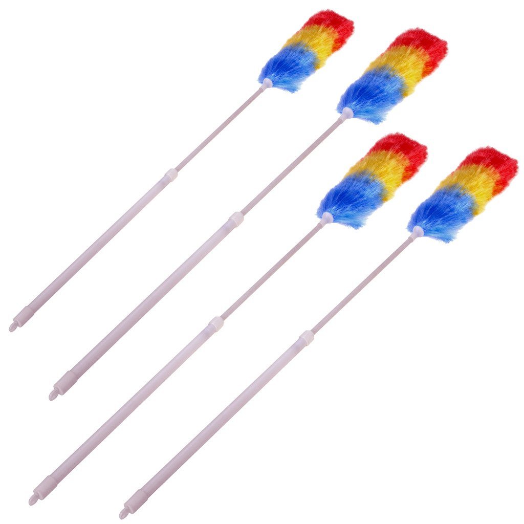 4 x 1.2M EXTENDABLE BENDABLE ANTI STATIC TELESCOPIC STATIC FEATHER DUSTER EXTENDING