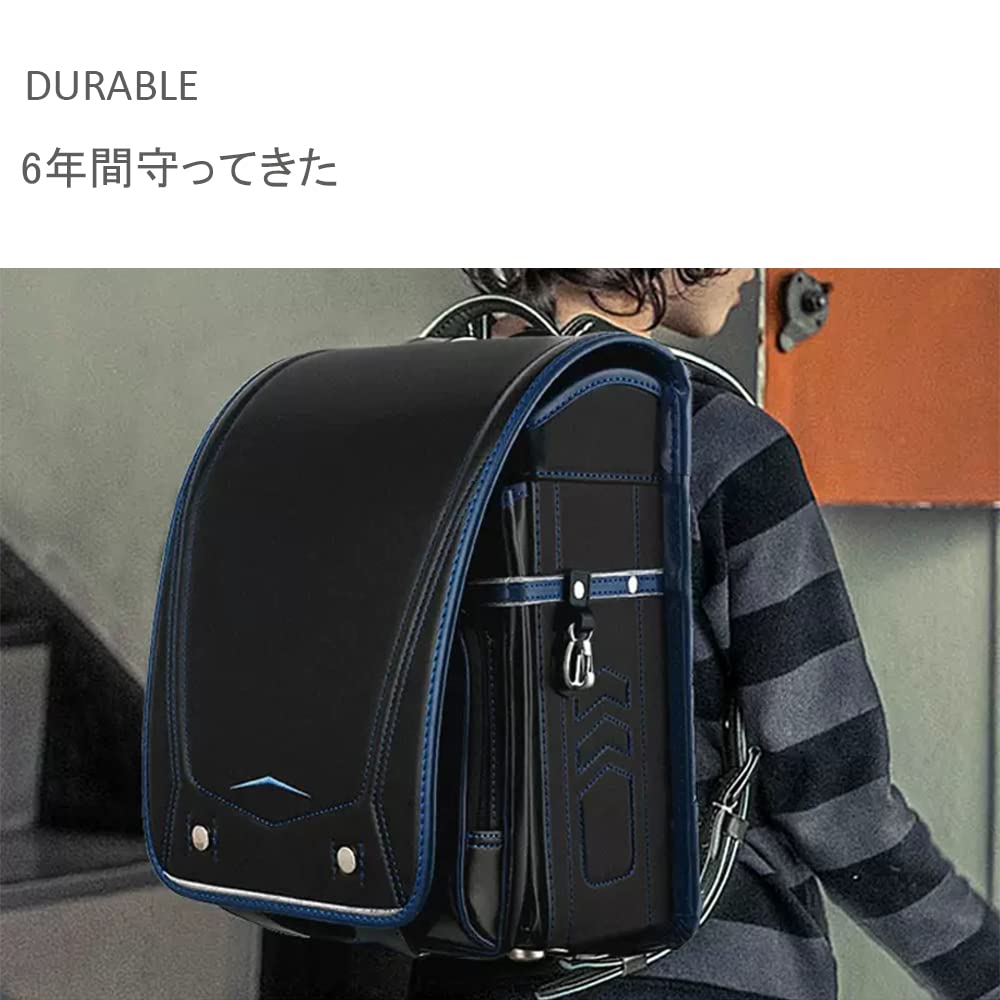 Schulranzen, Schulrucksack, Box-Schulranzen, leichte Rucksäcke, Verstellbarer, gepolsterter Riemen, Büchertaschen für Jungen, Schwarz (Rot)