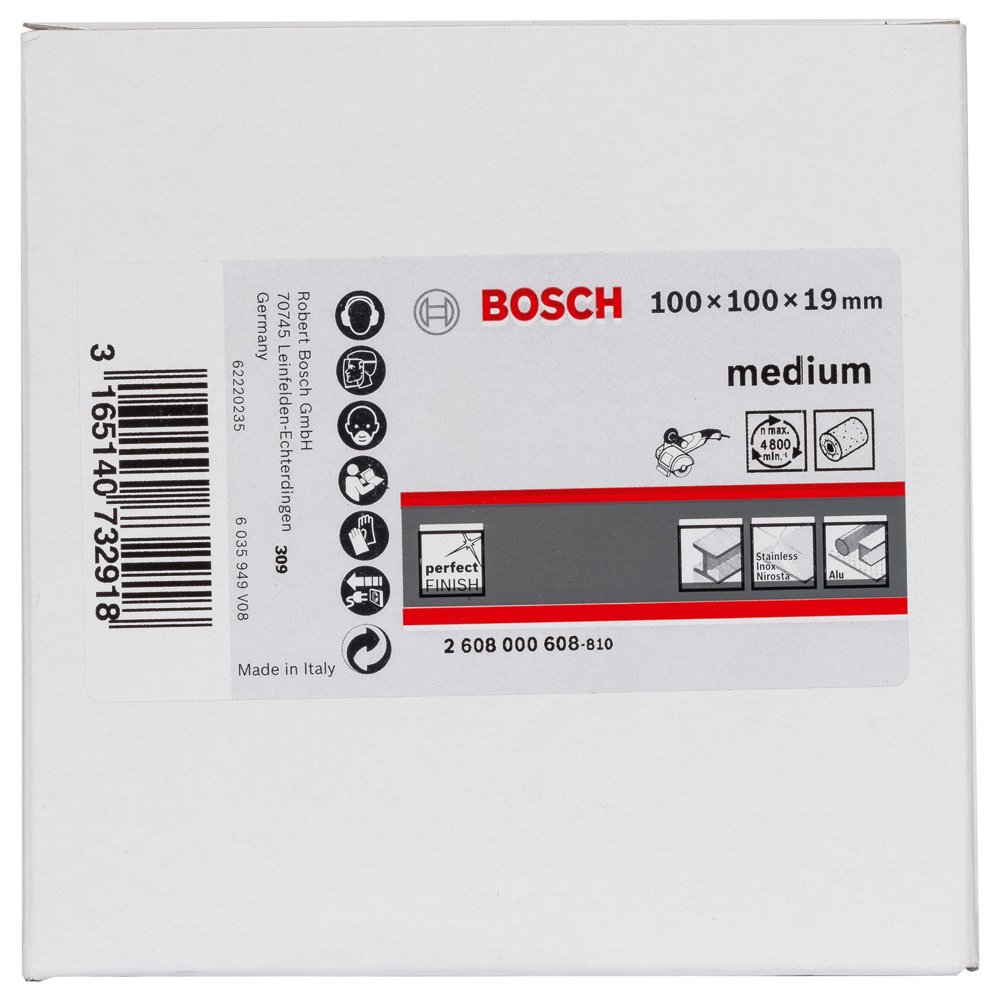 Bosch Accessories 2608000608 Rouleau en non-tissé 19 mm moyenne 100 mm