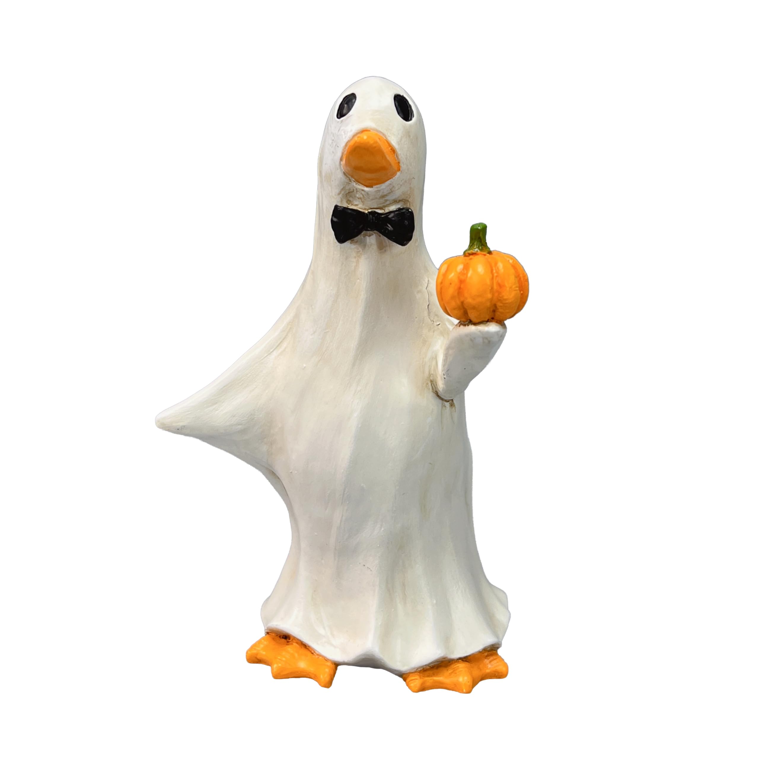 Ysxsblk Ghost Halloween Resin Goose Statue